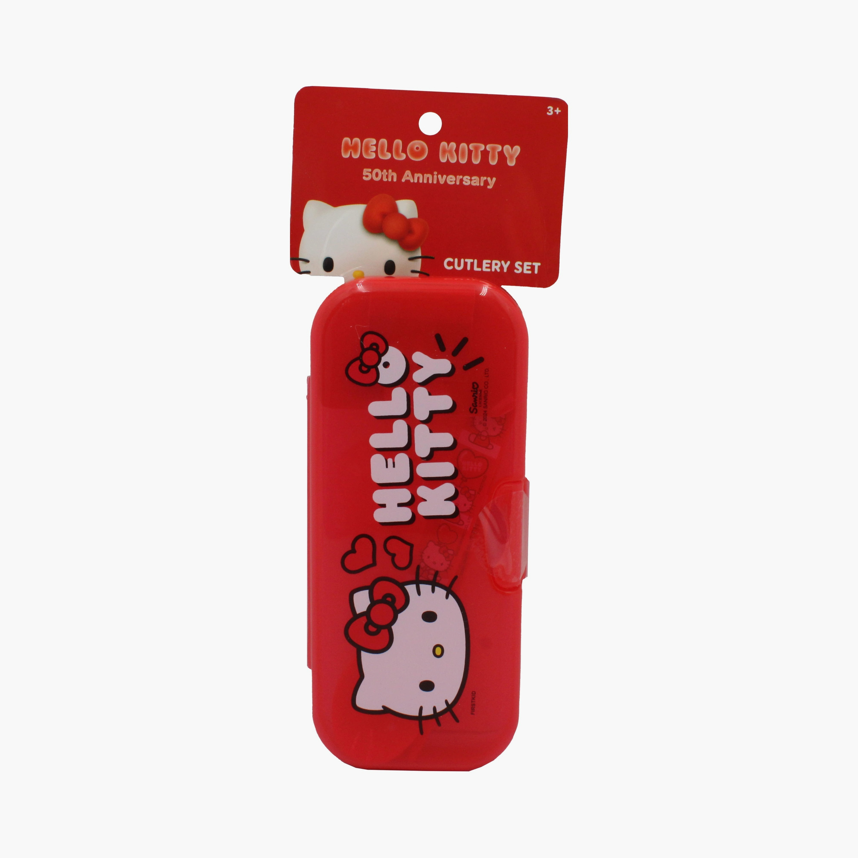 Hello Kitty Printed Cutlery Set with Box - Red-baby-feeding-mealtimeessentials-image-2