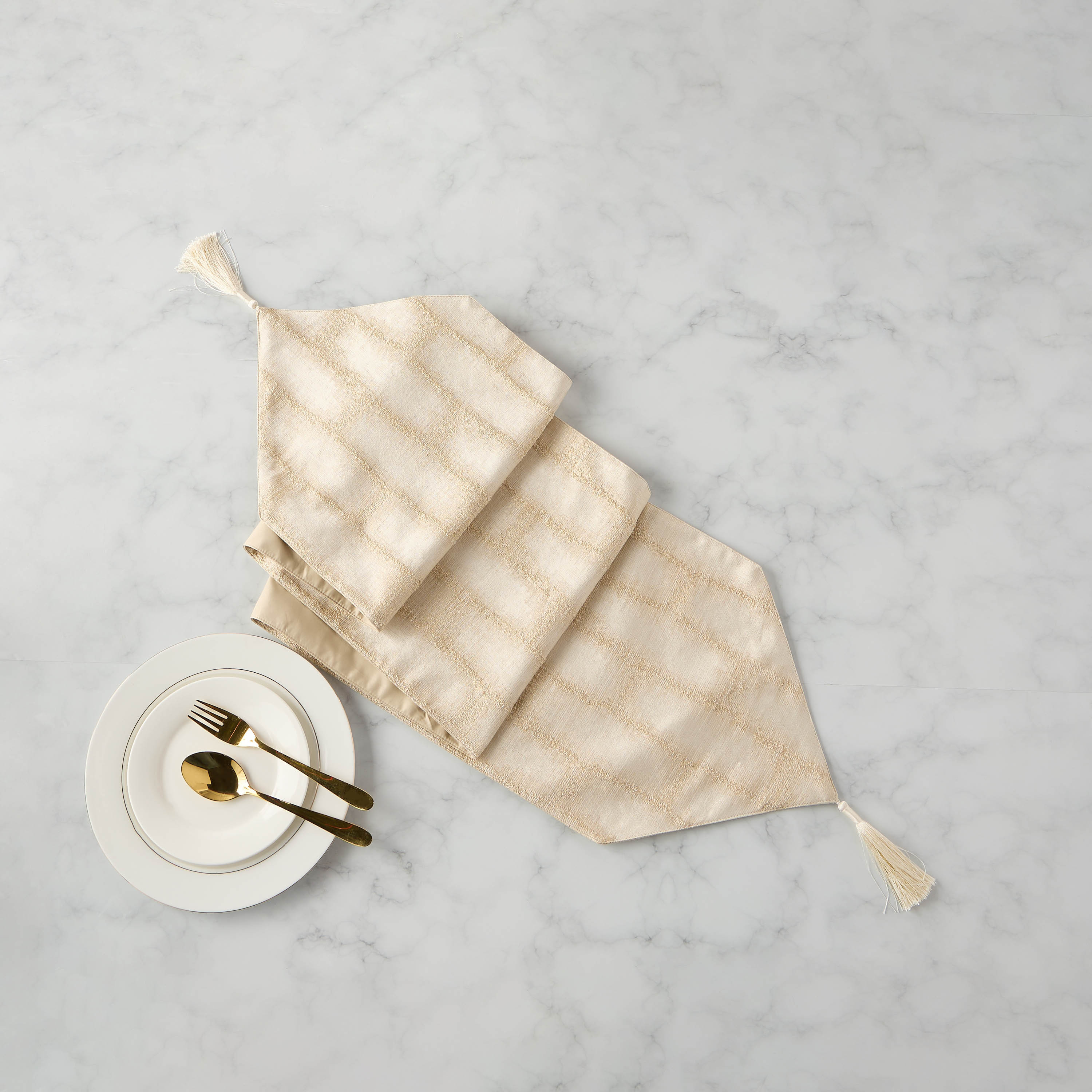 Simsar Textured Table Runner - 260x33 cms-household-dining-tablelinen-runnersandtablecovers-image-1