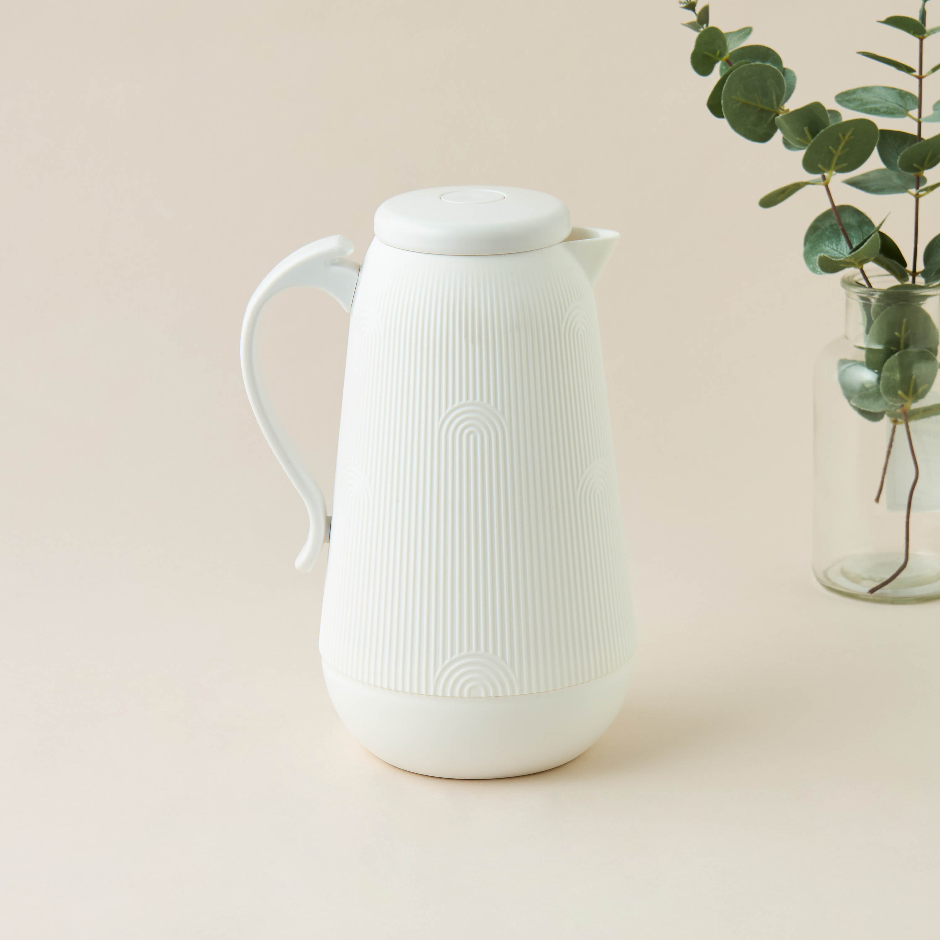 Ribbed Thermal Vacuum Flask - 1 L-household-dining-teaandcoffee-vacuumflaskscoffeeandteapots-image-1