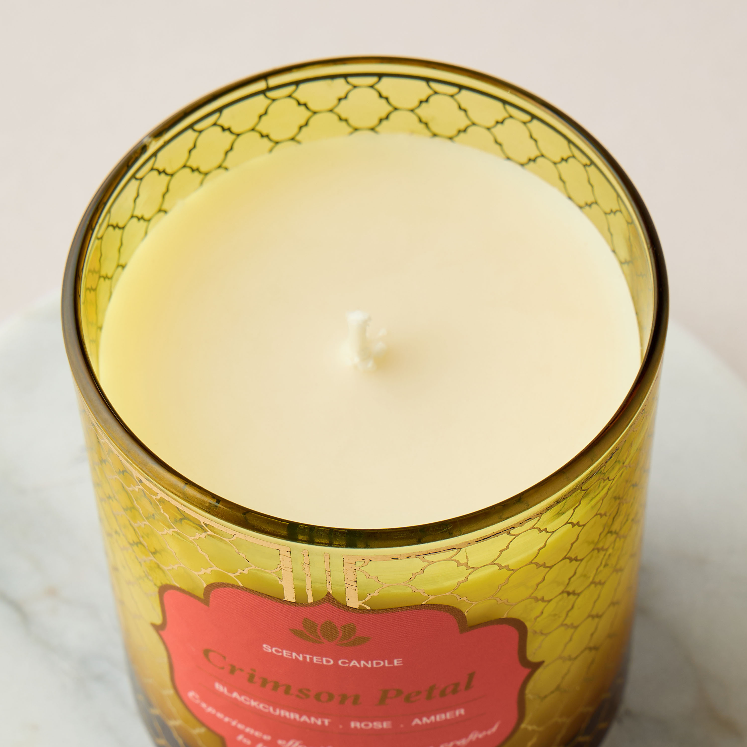 Golden Souk Crimson Petal Scented Jar Candle - 50 h-household-homefragrance-candles-image-3