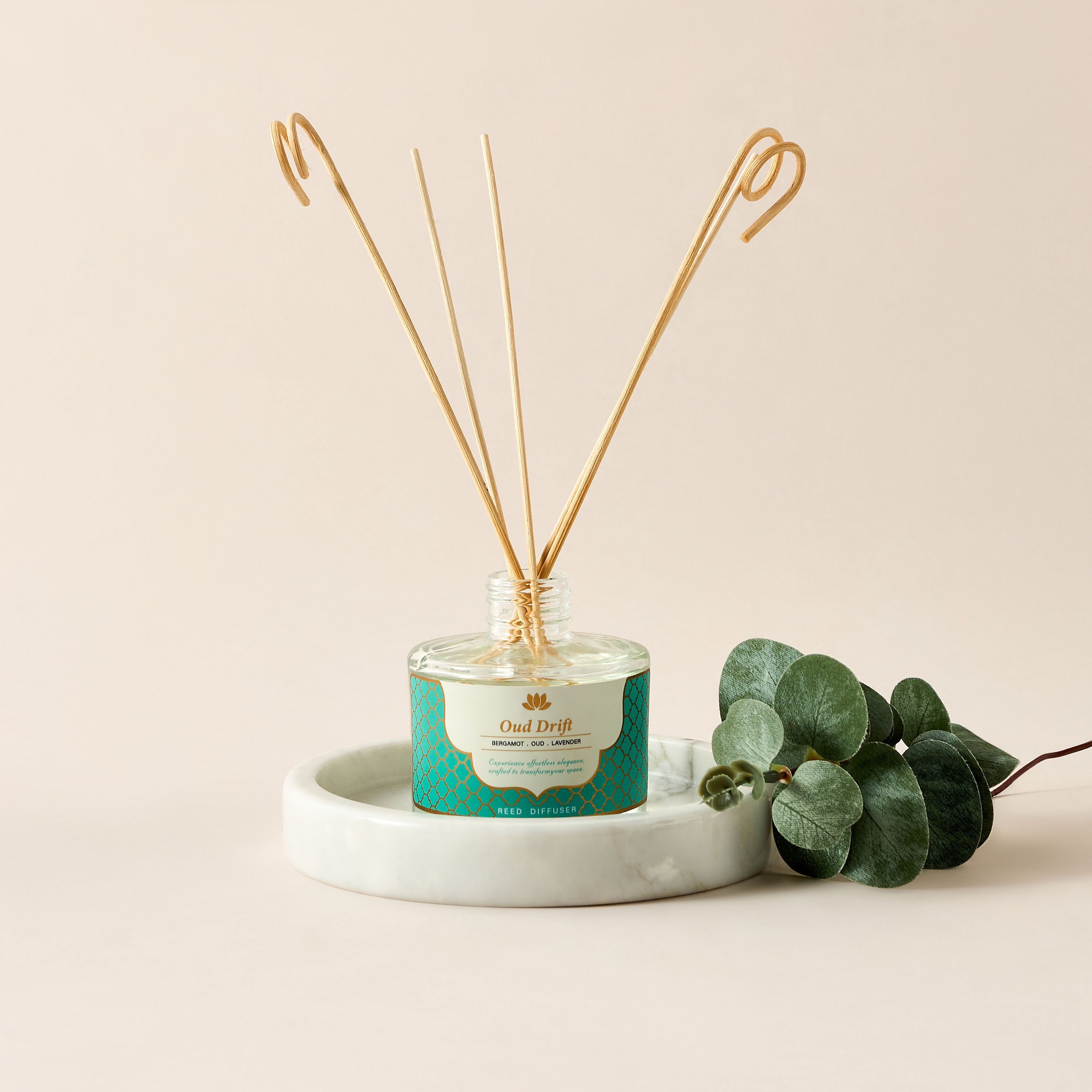 Golden Souk Oud Drift Scented Reed Diffuser Set - 120 ml-household-homefragrance-reeddiffusers-image-1