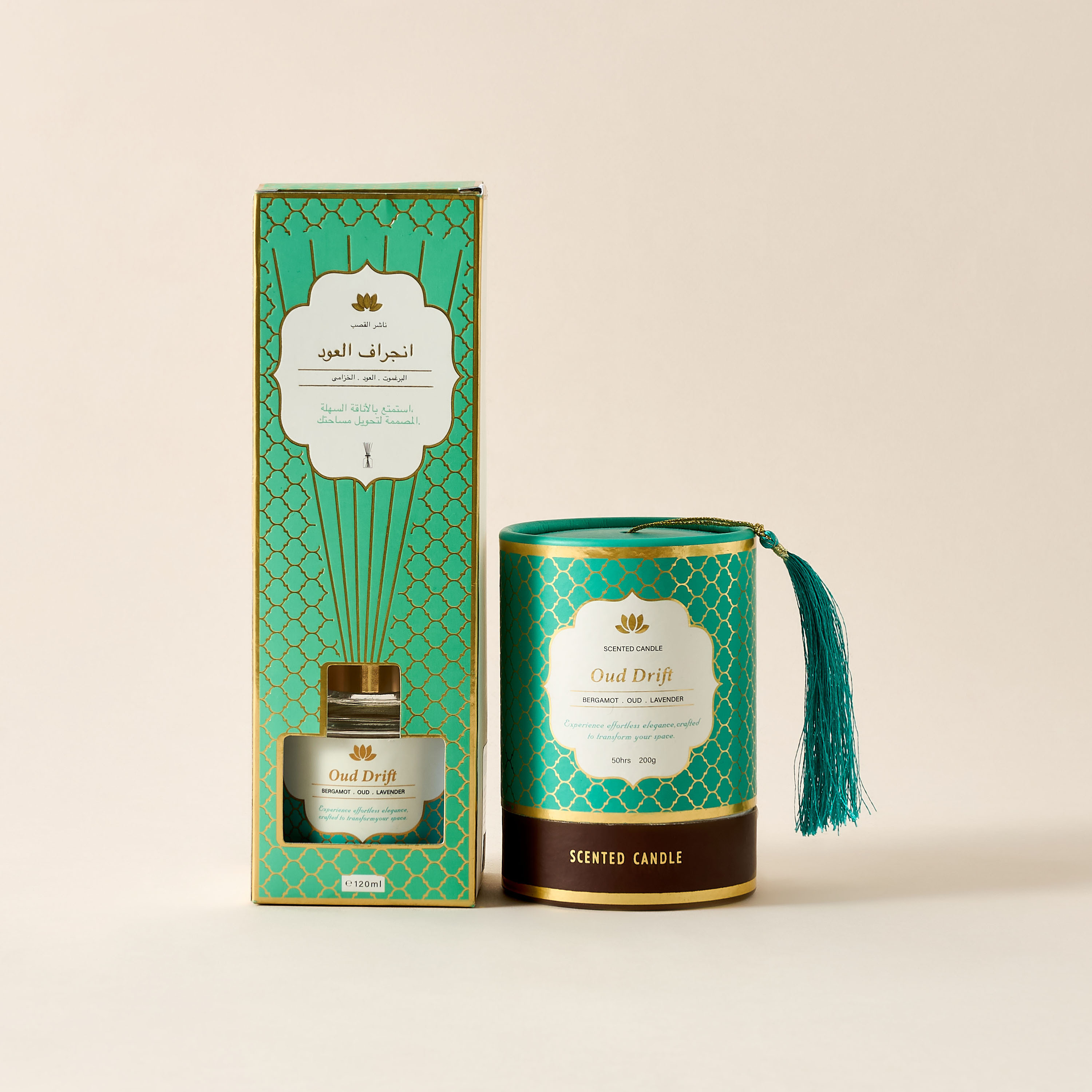 Golden Souk Oud Drift Scented Reed Diffuser Set - 120 ml-household-homefragrance-reeddiffusers-image-5