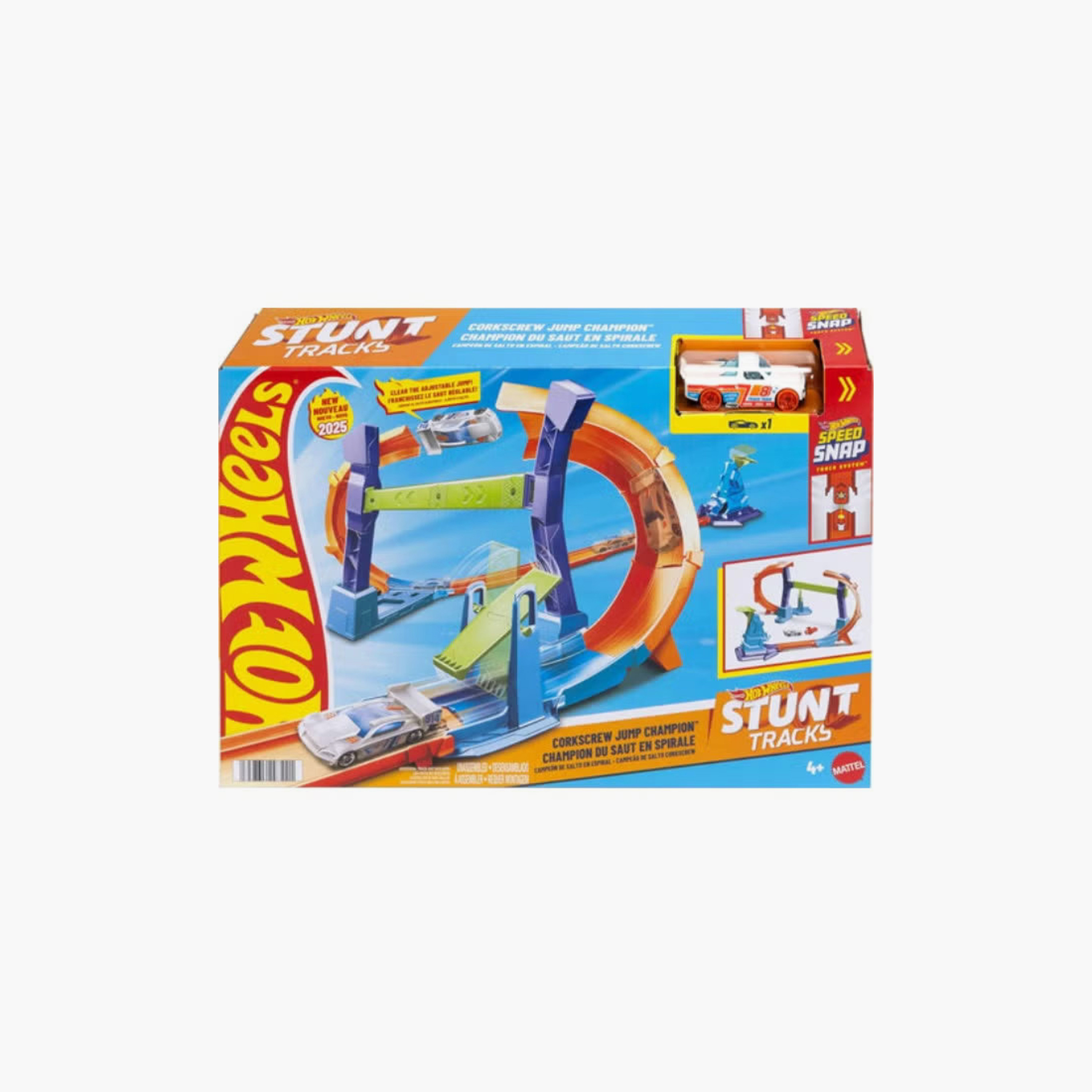 Hot Wheels Corkscrew Jump Champion Stunt Tracks Playset-toys-playvehicles-racetracks-image-4