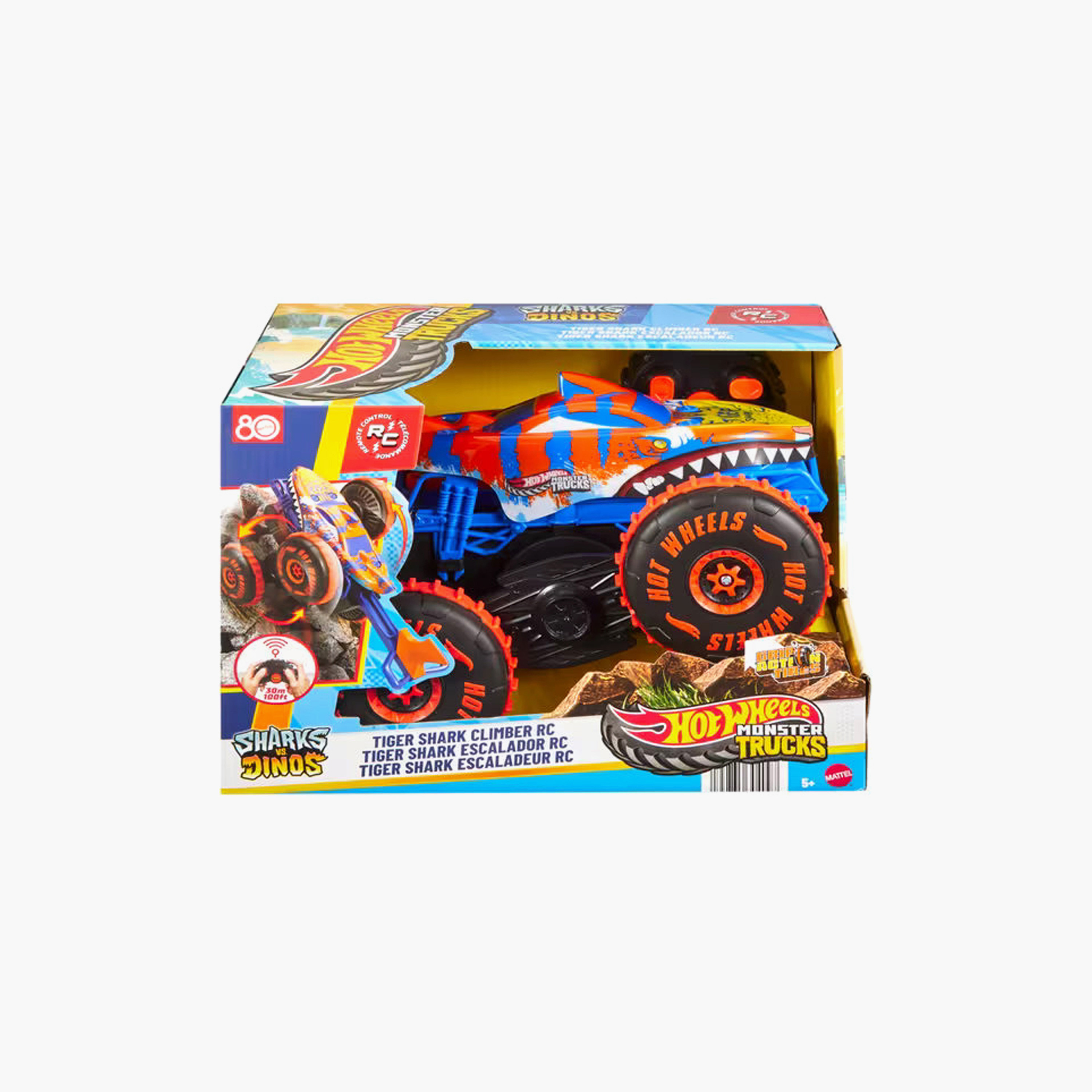 Hot Wheels Monster Trucks RC Tiger Shark Climber Vehicle-toys-remotecontrolledvehicles-rccars-image-5