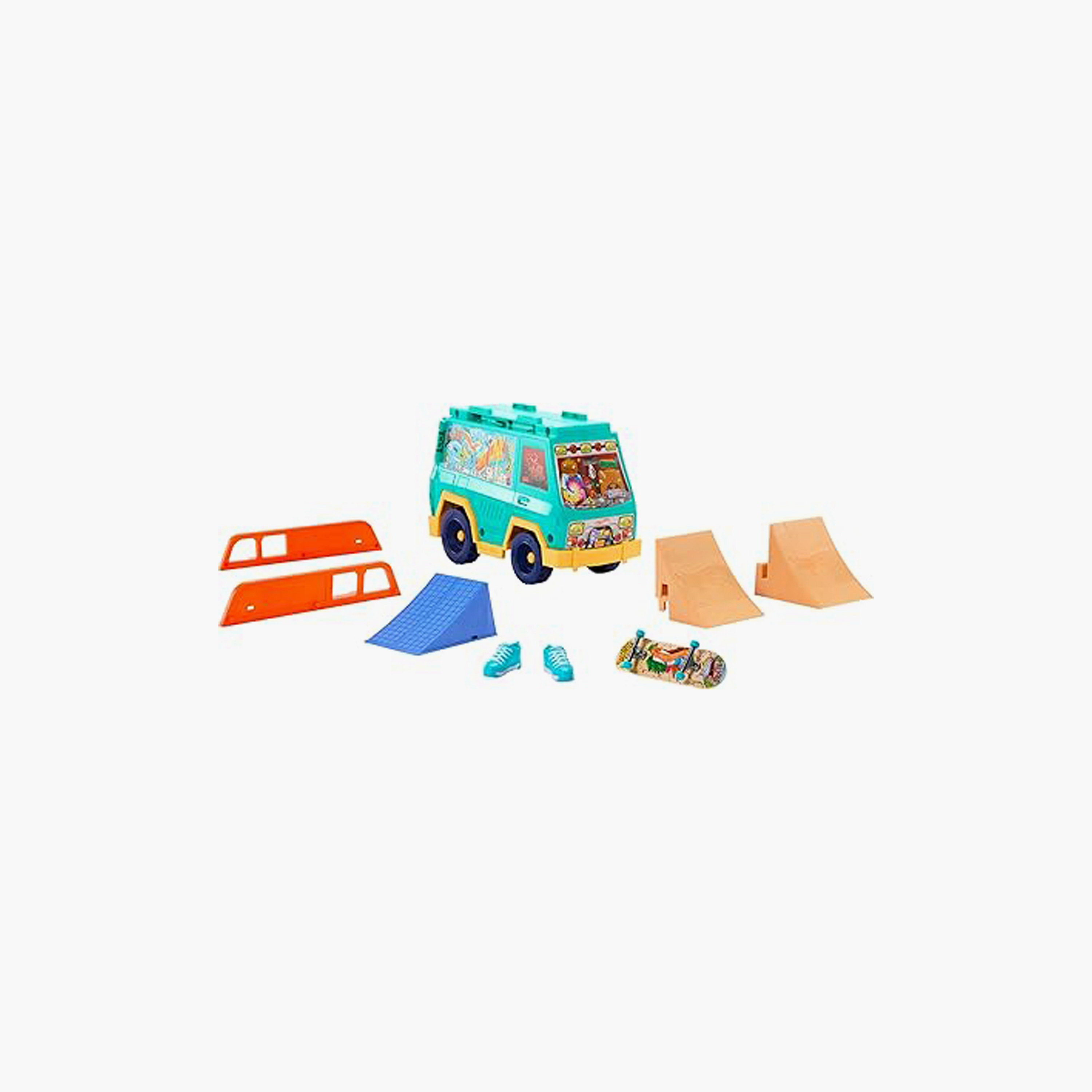مجموعة لعب شاحنة التزلج من هوت ويلز-toys-playvehicles-vehicleplaysets-image-1