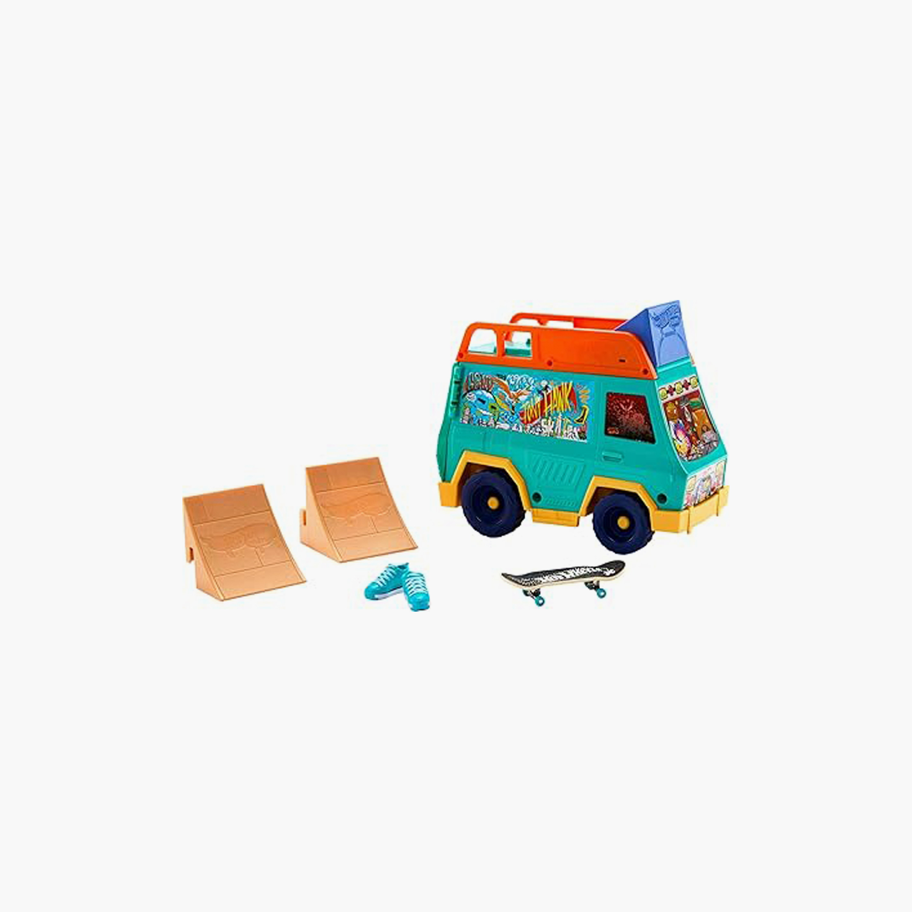 مجموعة لعب شاحنة التزلج من هوت ويلز-toys-playvehicles-vehicleplaysets-image-3