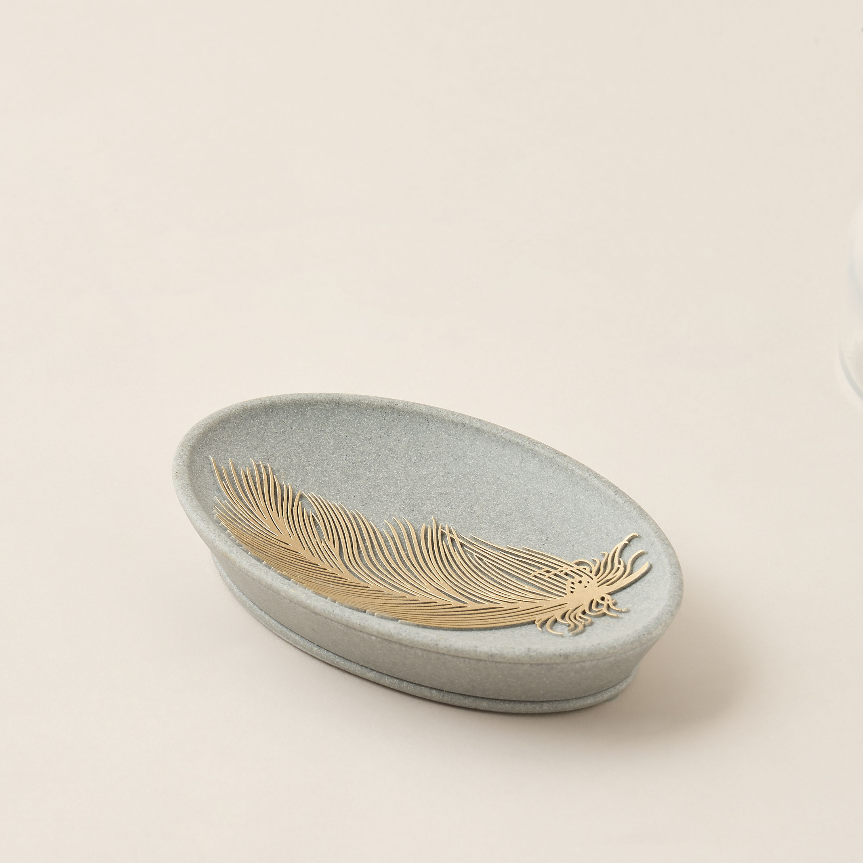 Feather Design Polyresin Soap Dish-household-bathandlaundry-bathaccessories-soapdishesanddispensers-image-2
