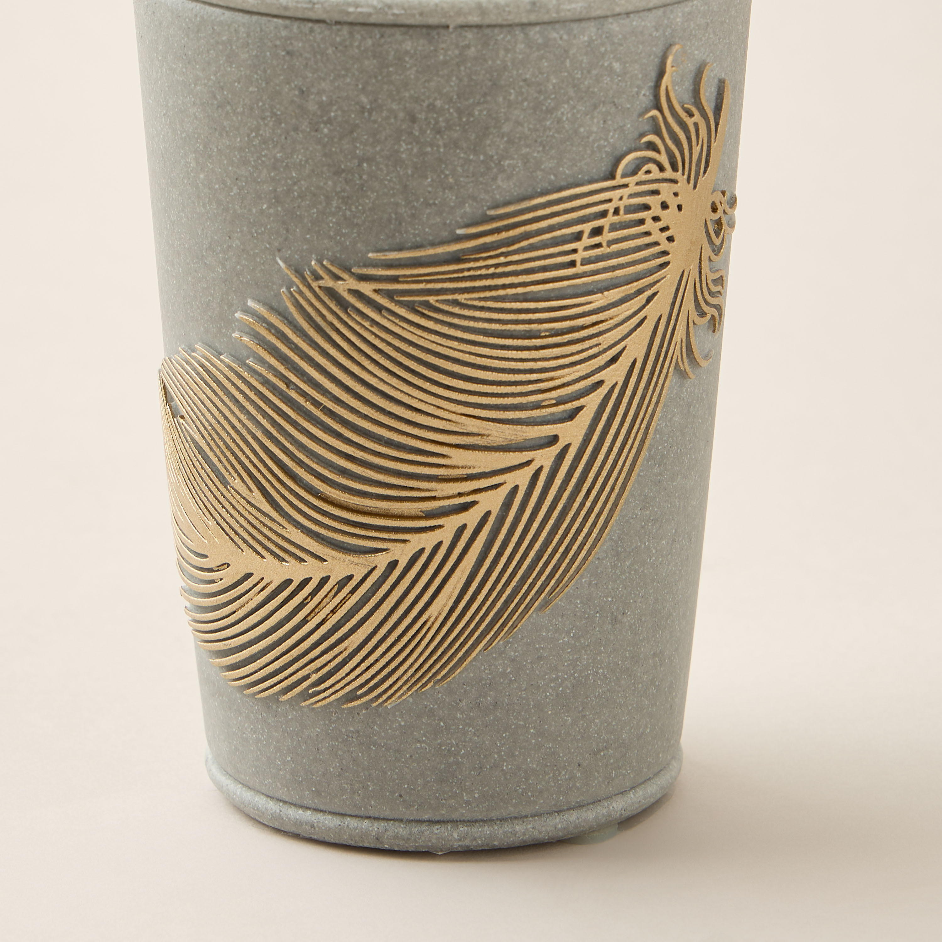 Feather Design Polyresin Tumbler-household-bathandlaundry-bathaccessories-toothbrushholdersandtumblers-image-4