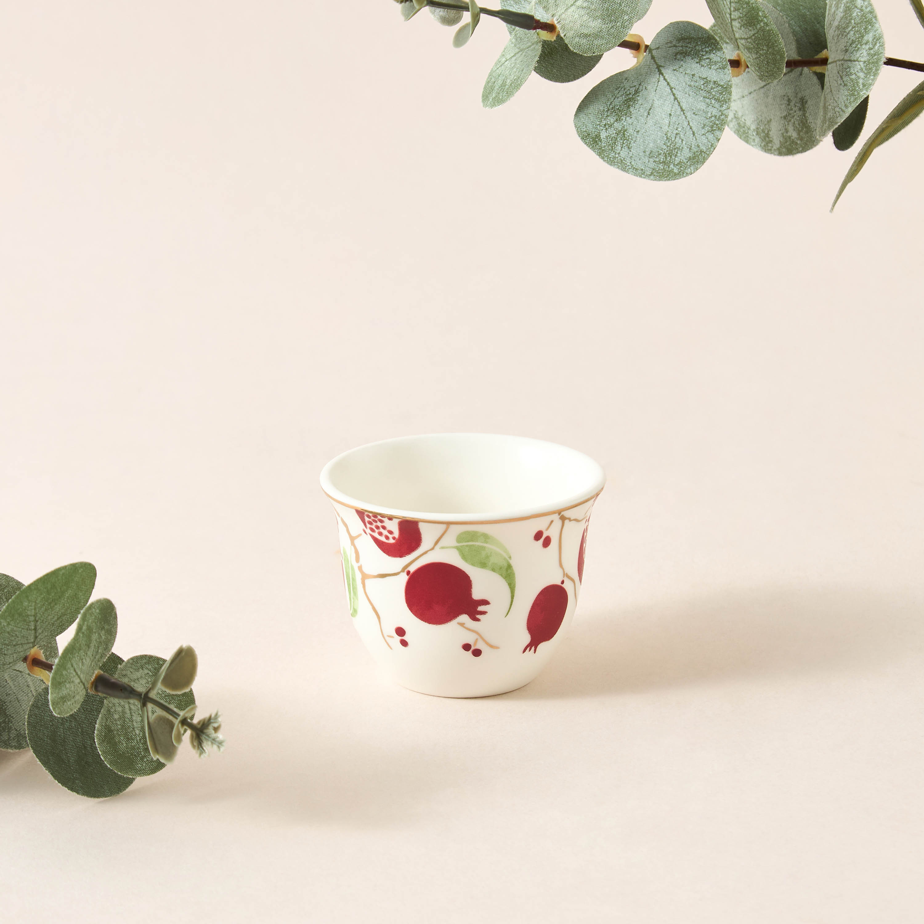 Pomegranate Print 6-Piece Kahwa Cup Set-household-dining-teaandcoffee-teaandcoffeesets-image-1
