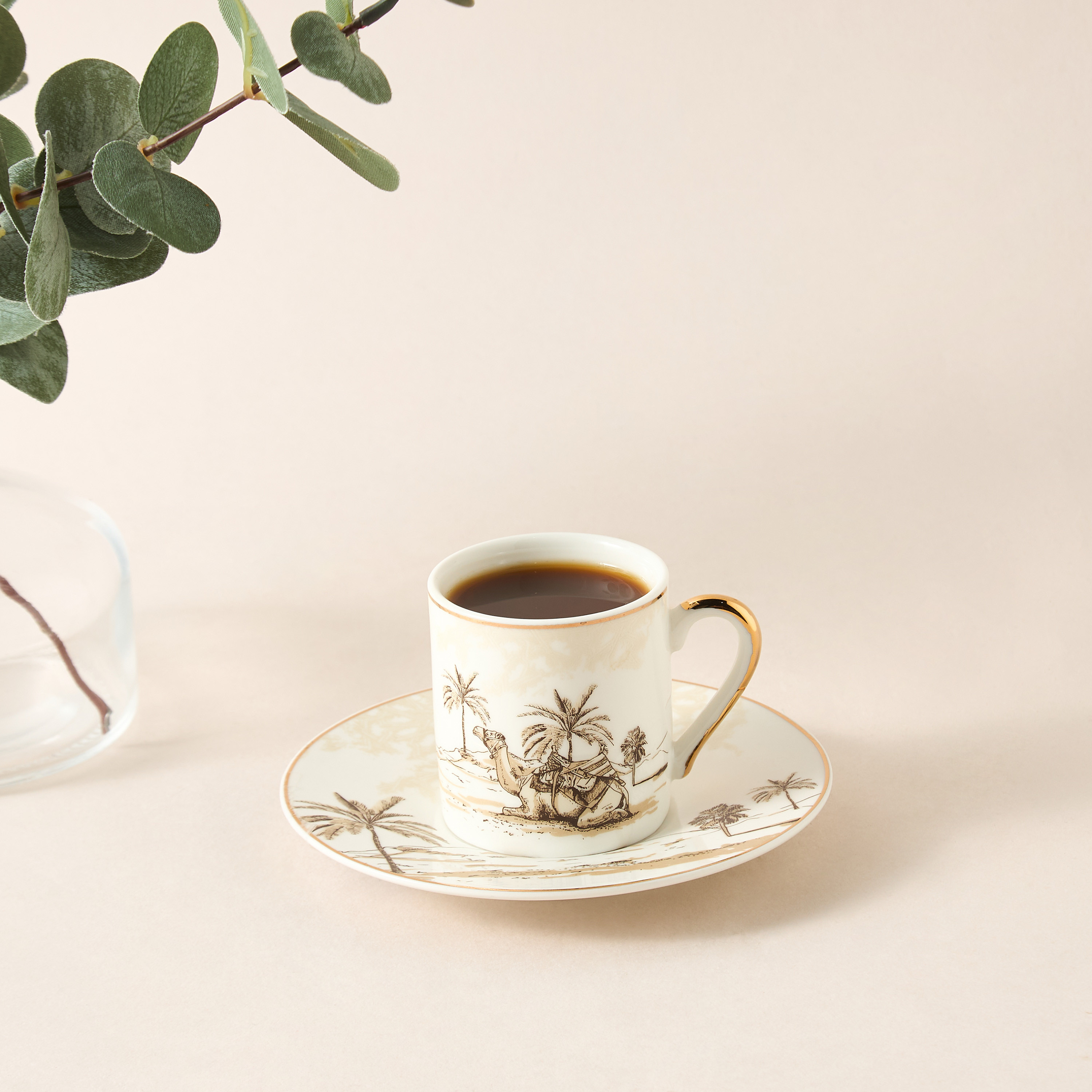 Nomad Luxe Printed 2-Piece Cup and Saucer Set-household-dining-teaandcoffee-teaandcoffeesets-image-5