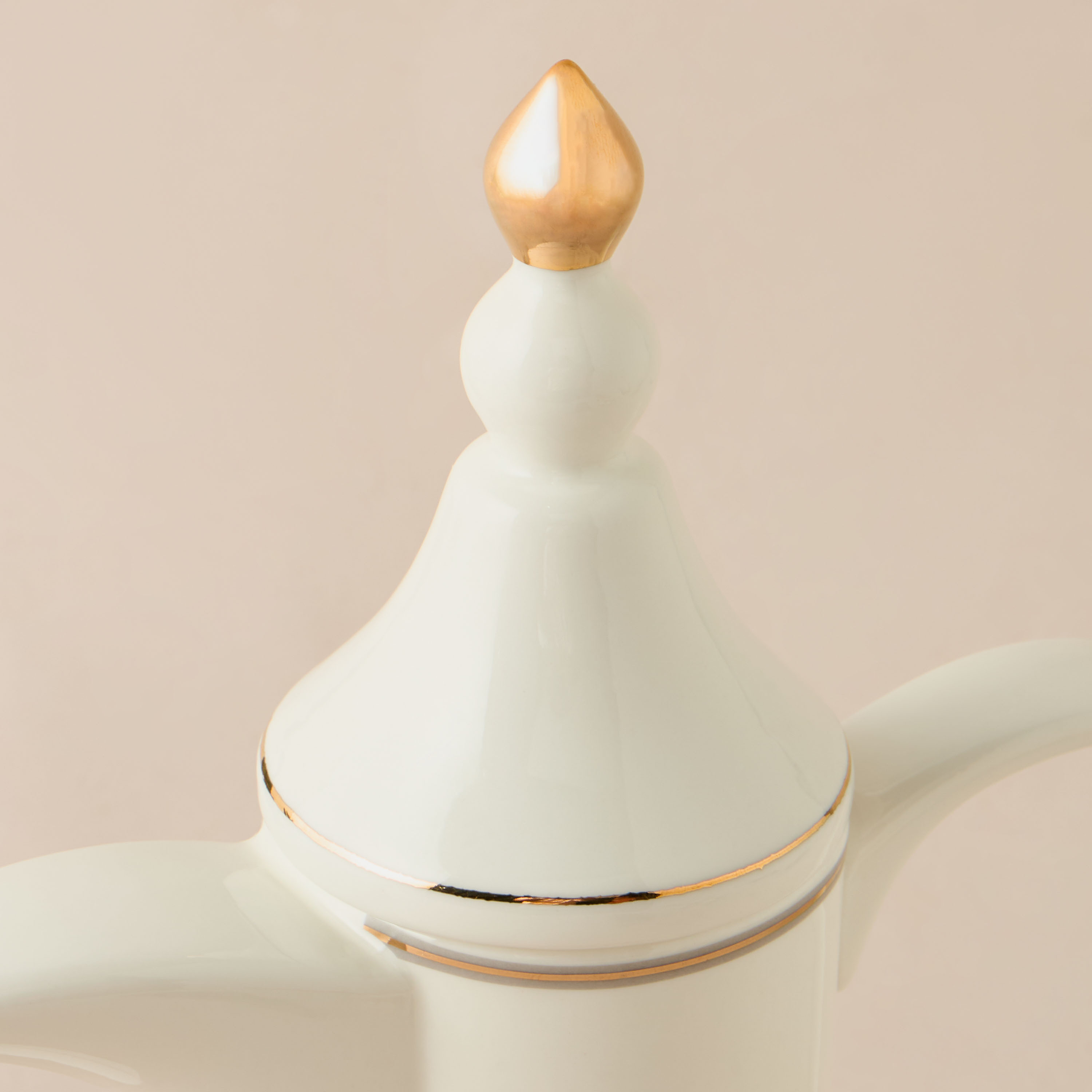 Geometric Print Bone China 4-Piece Kahwa Cup Set with Teapot-household-dining-teaandcoffee-teaandcoffeesets-image-4