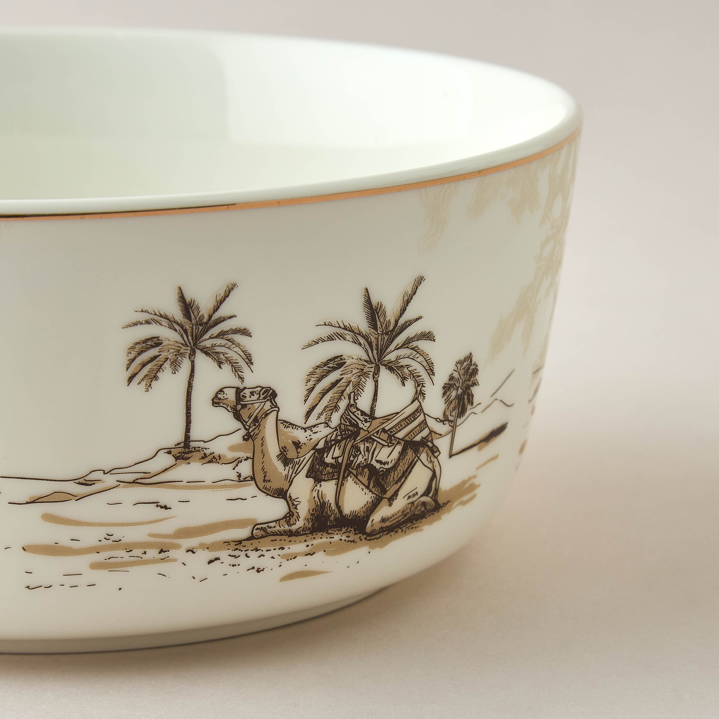 Nomad Luxe Printed Serving Bowl - 20.5 cms-household-dining-dinnerware-bowls-image-3