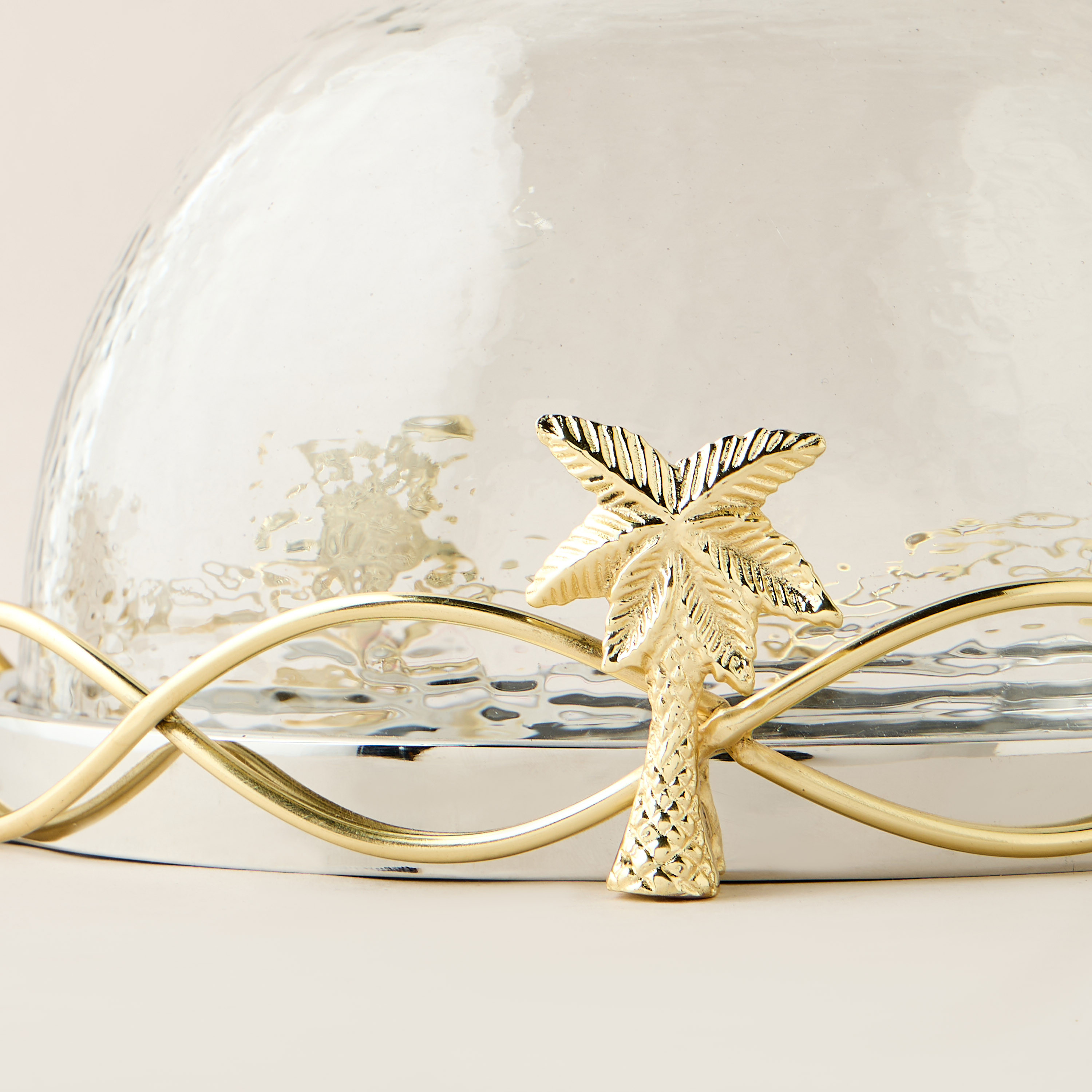 Nakhla Cake Serving Tray with Dome Lid - 31 cms-household-dining-serveware-servingplatters-image-4