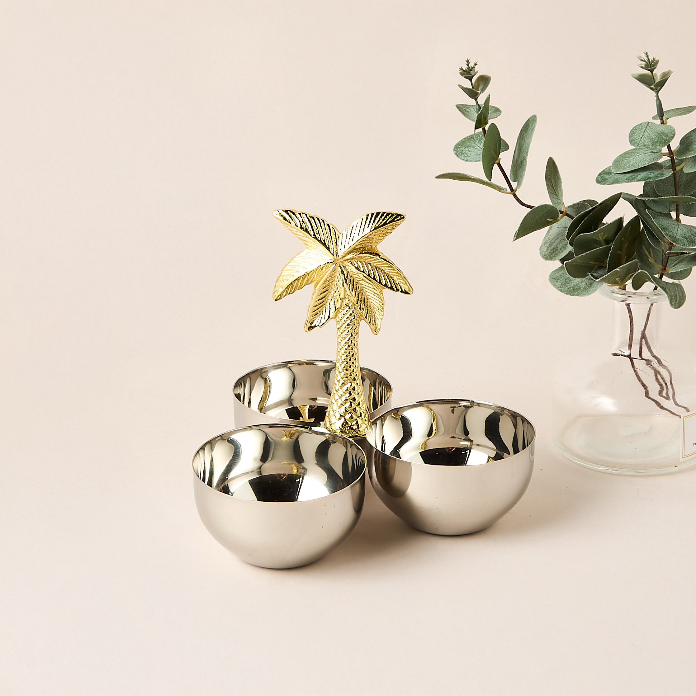 Nakhla 3-Compartment Nut Bowl Set with Stand-household-dining-dinnerware-bowls-image-1