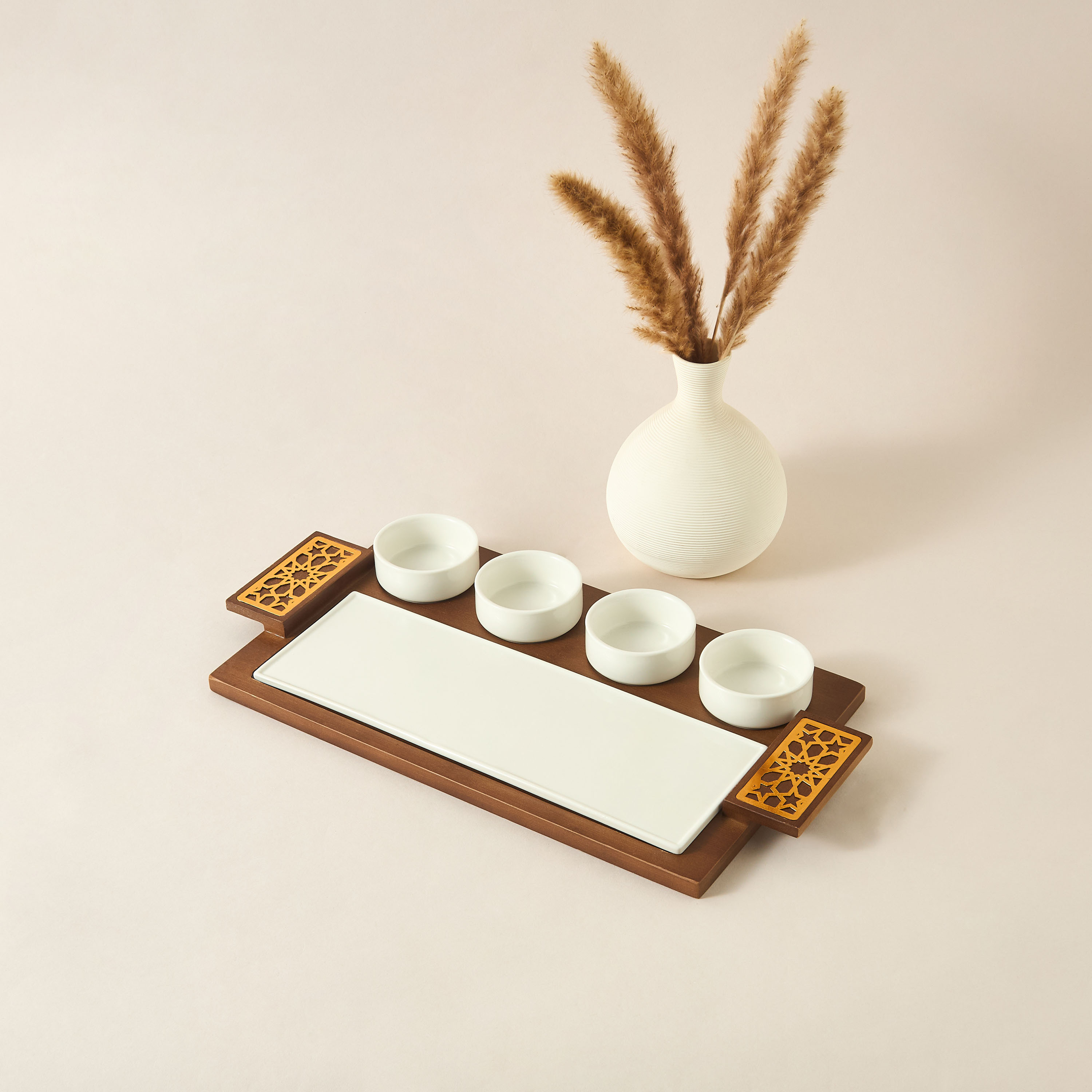 Sufrah 4-Piece Bowl Set with Tray and Board-household-dining-serveware-servingplatters-image-2