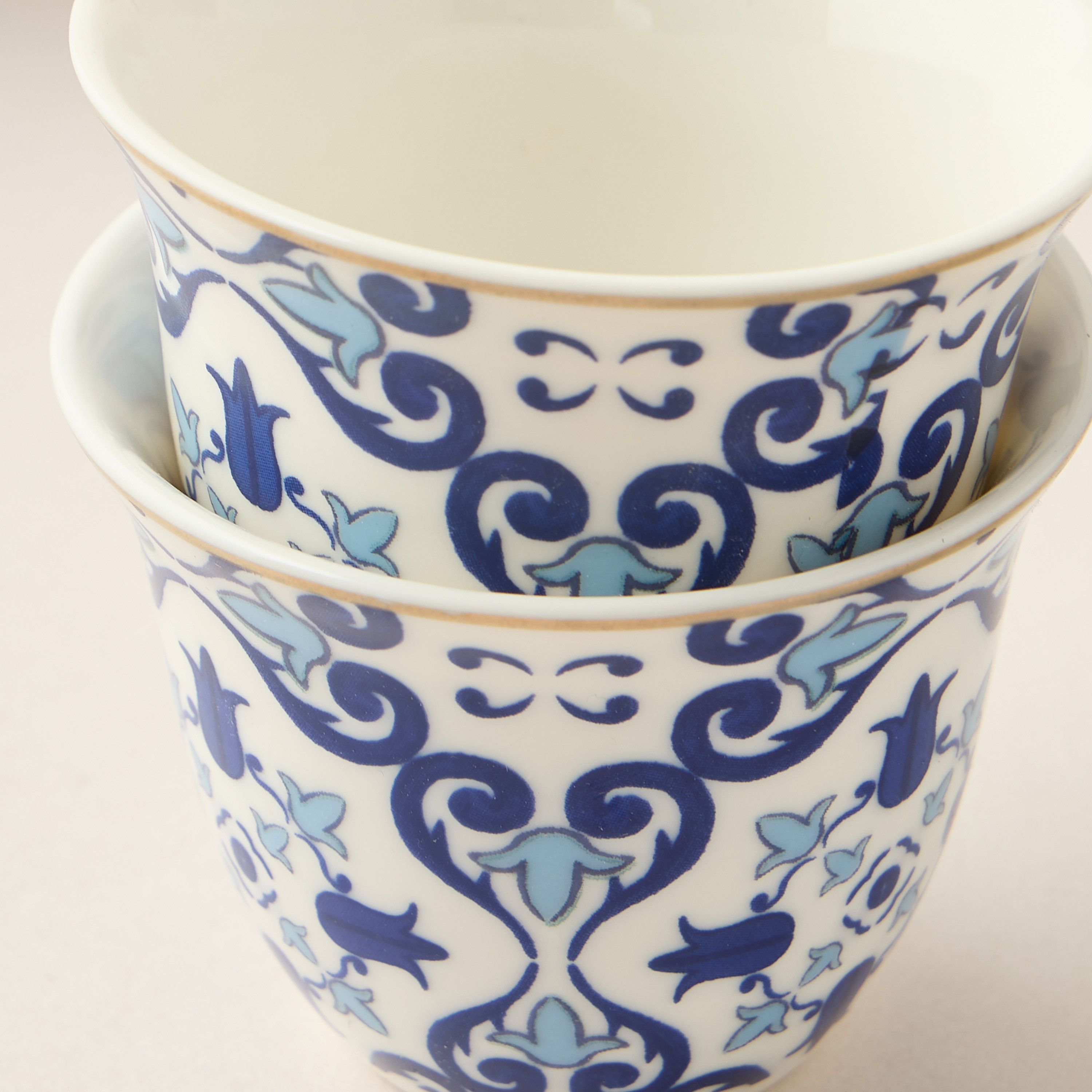 Azure Printed 12-Piece Kahwa Cup Set - 60 ml-household-dining-teaandcoffee-teaandcoffeesets-image-5