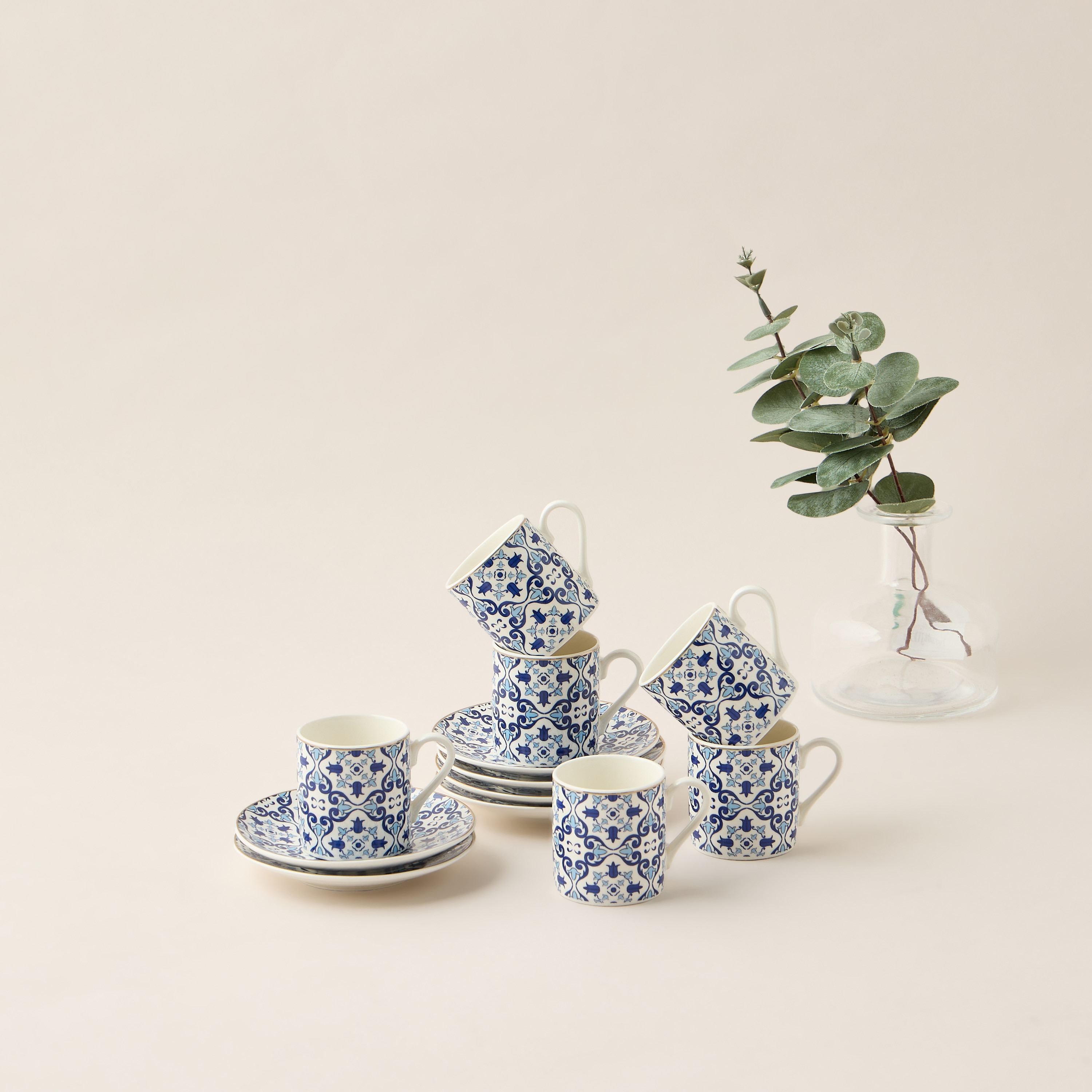 Azure Printed 6-Piece Espresso Cup and Saucer Set-household-dining-teaandcoffee-teaandcoffeesets-image-1