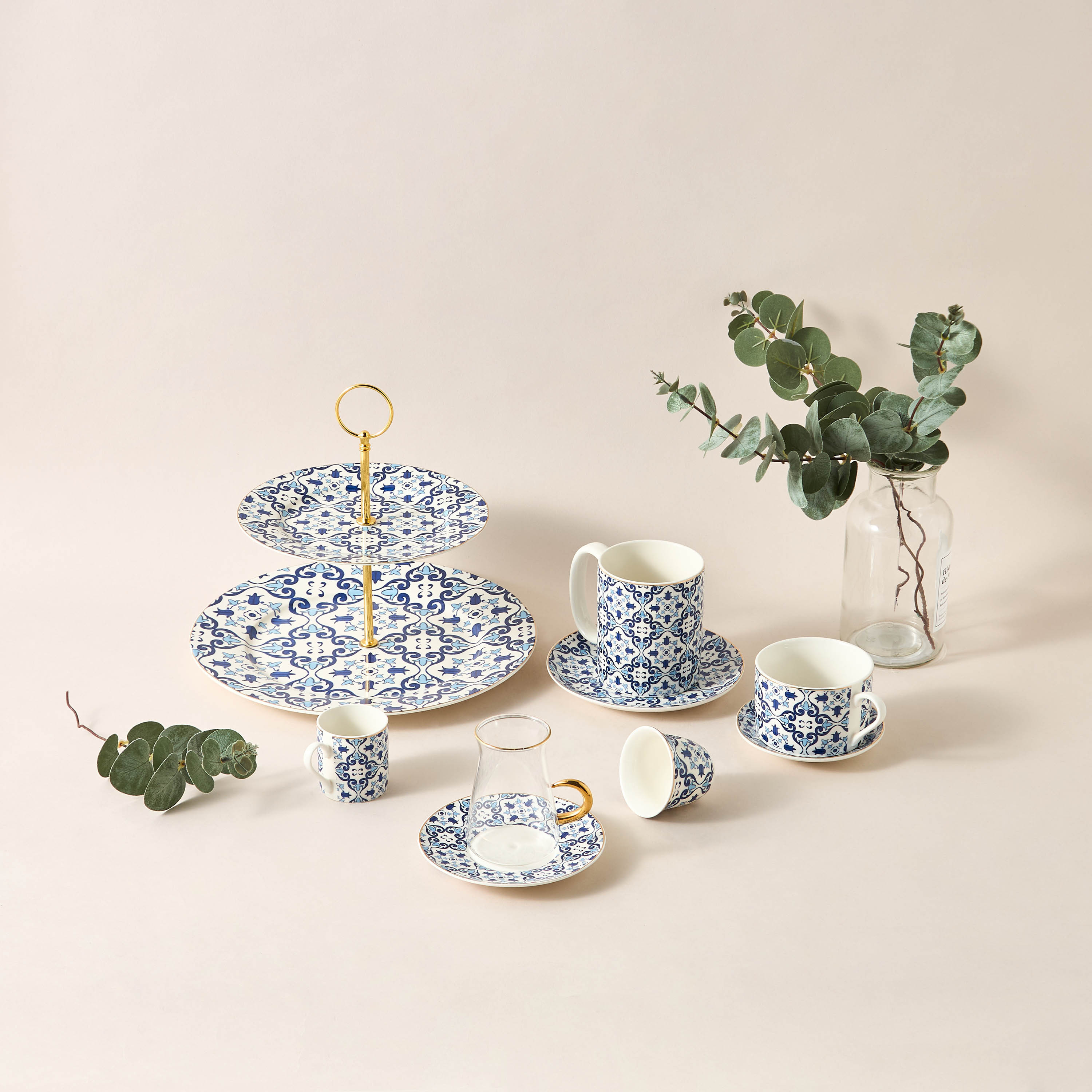 Azure 2-Tier Printed Cake Stand-household-dining-serveware-cakestands-image-4