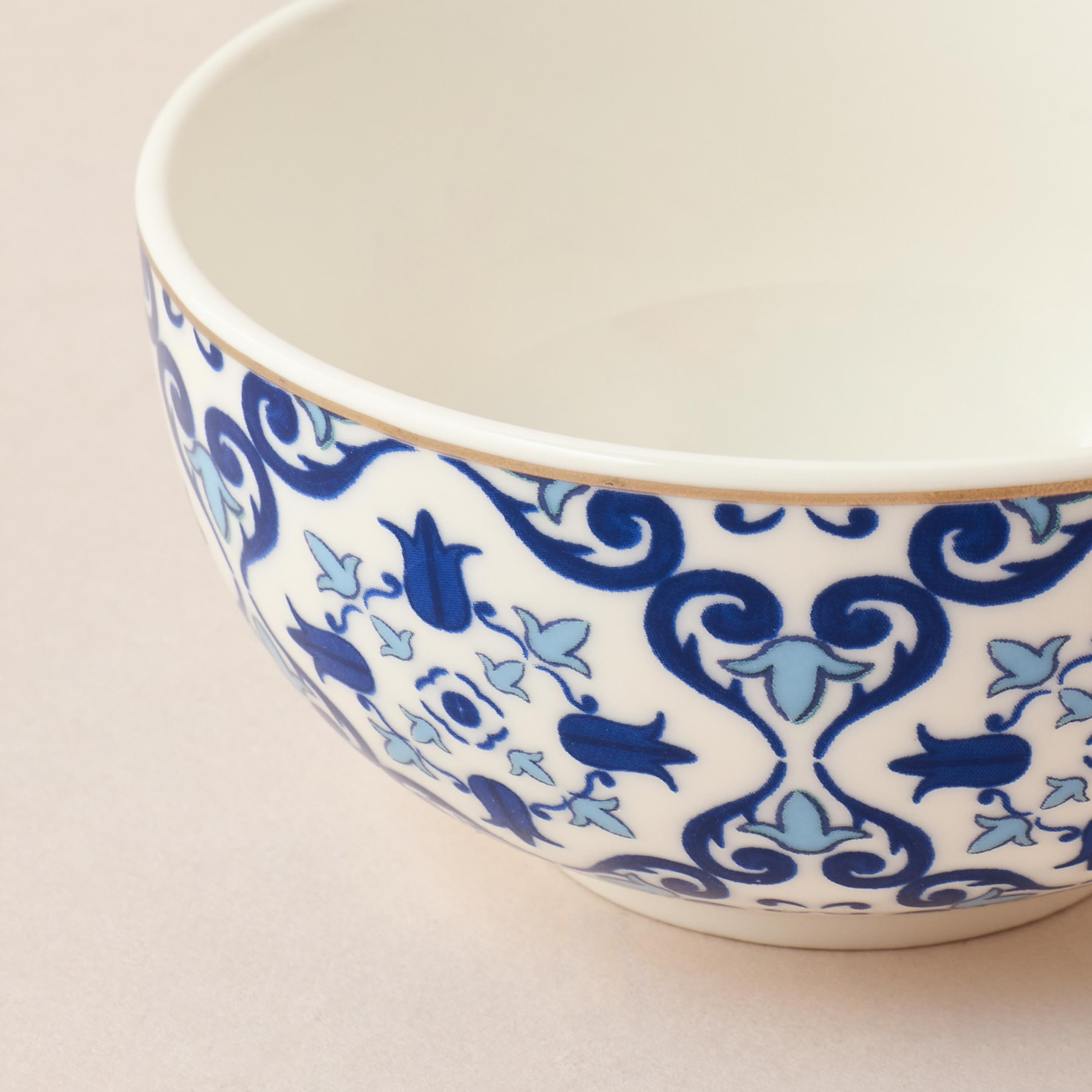 Printed 4-Piece Bone China Serving Bowl and Tray Set-household-dining-serveware-servingtrays-image-5