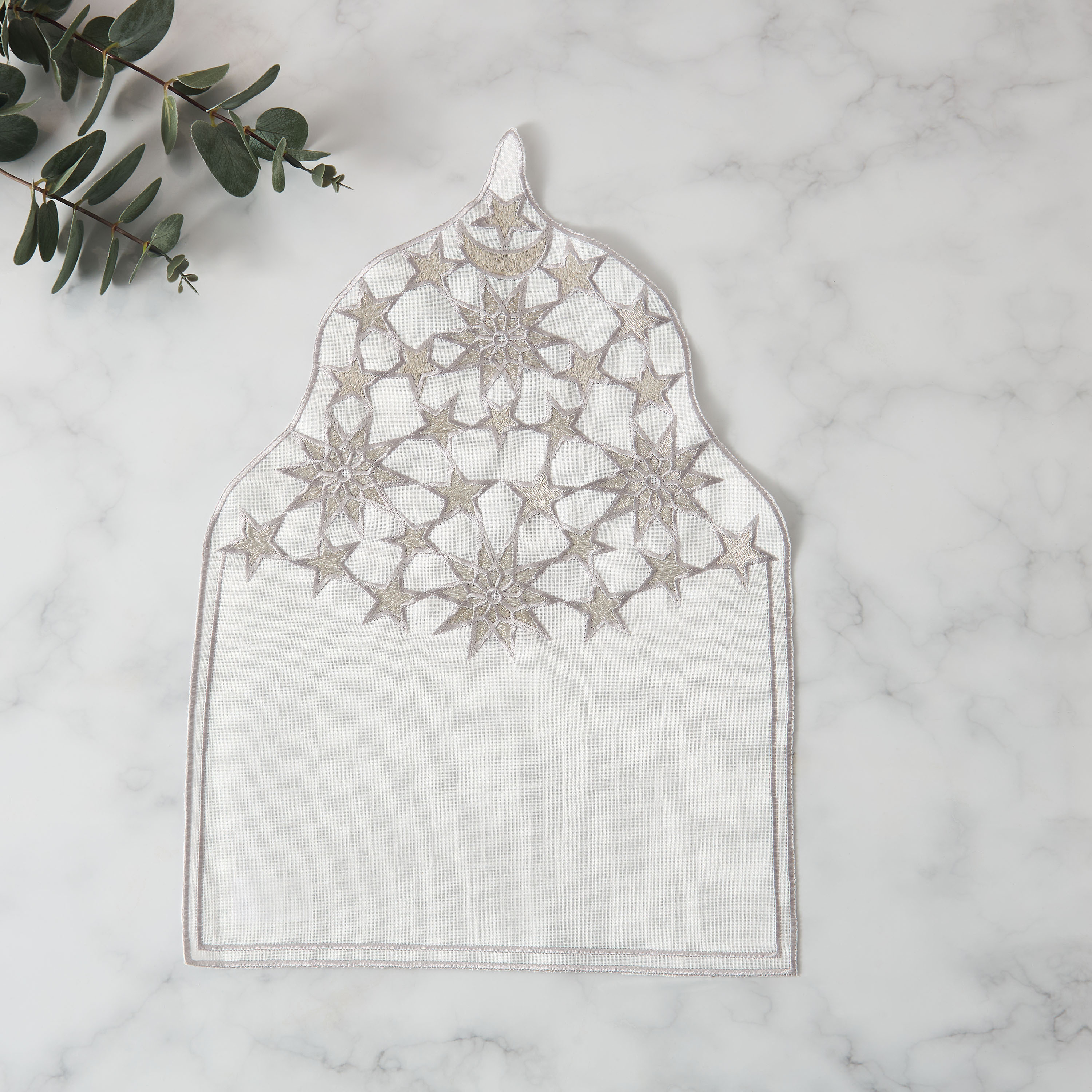 Noor 4-Piece Embroidered Placemat Set - 30x45 cms-household-dining-tablelinen-placemats-image-2
