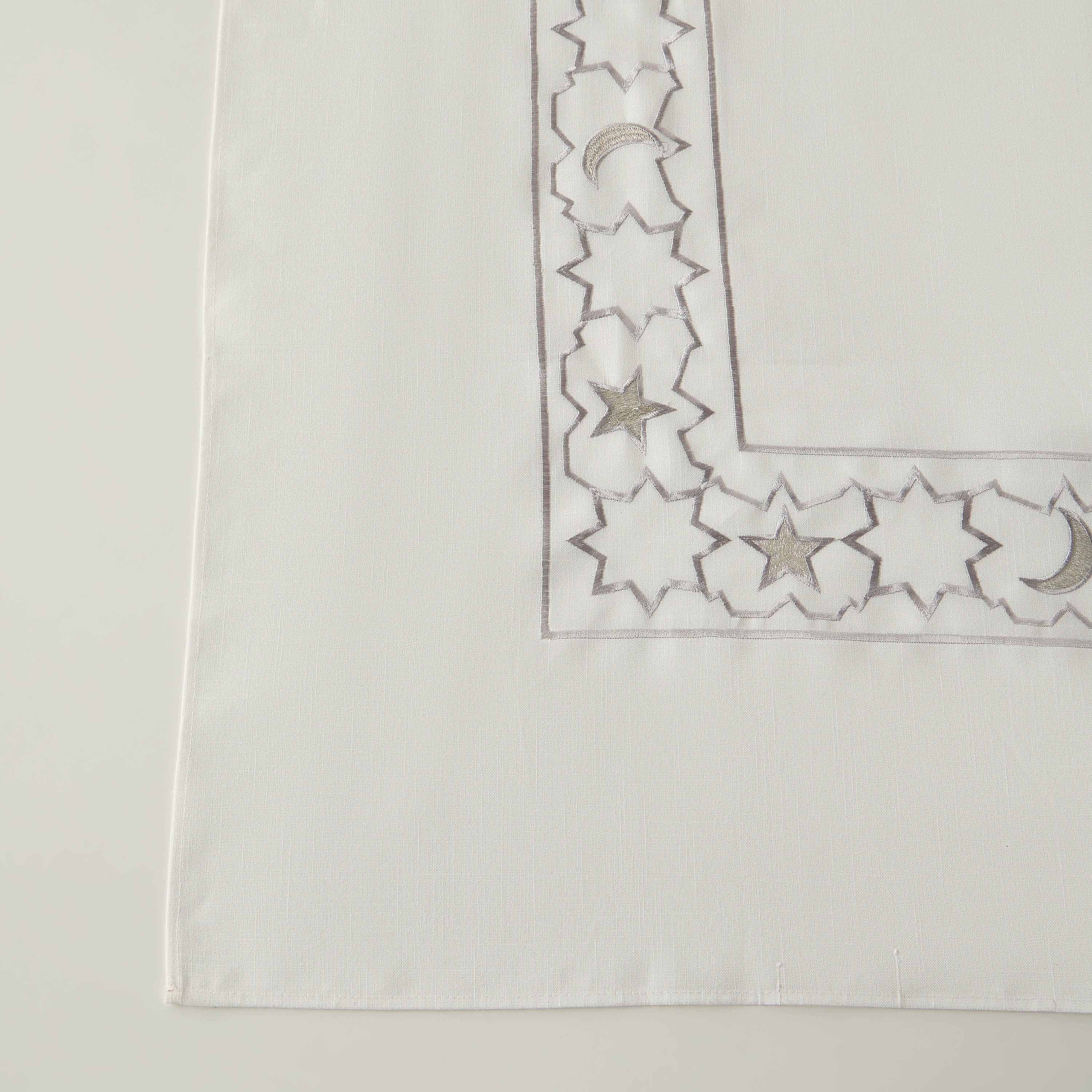 Noor Embroidered Table Cloth - 250x150 cms-household-dining-tablelinen-runnersandtablecovers-image-3