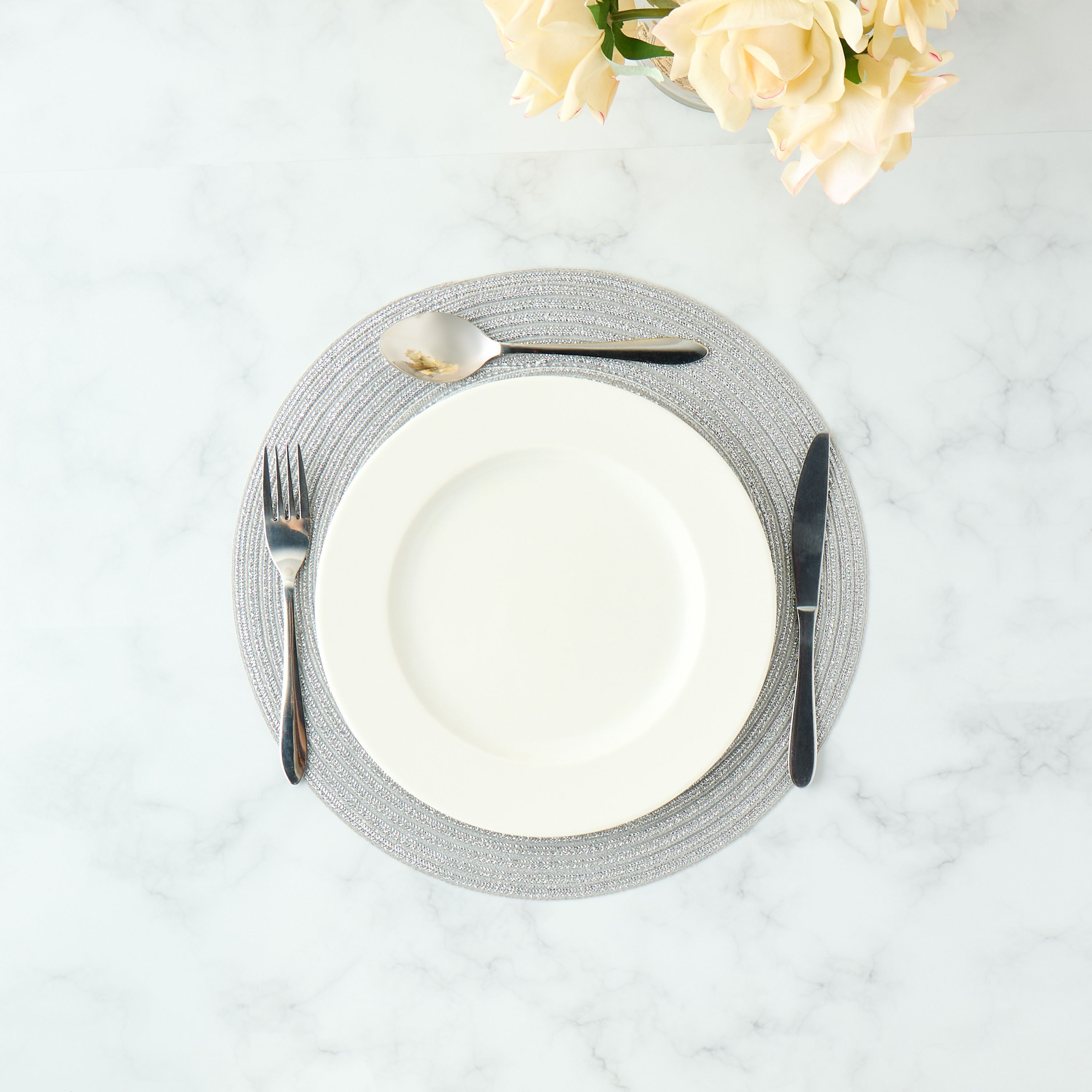 Wire Woven Textured Round Placemat - Set of 4-household-dining-tablelinen-placemats-image-2
