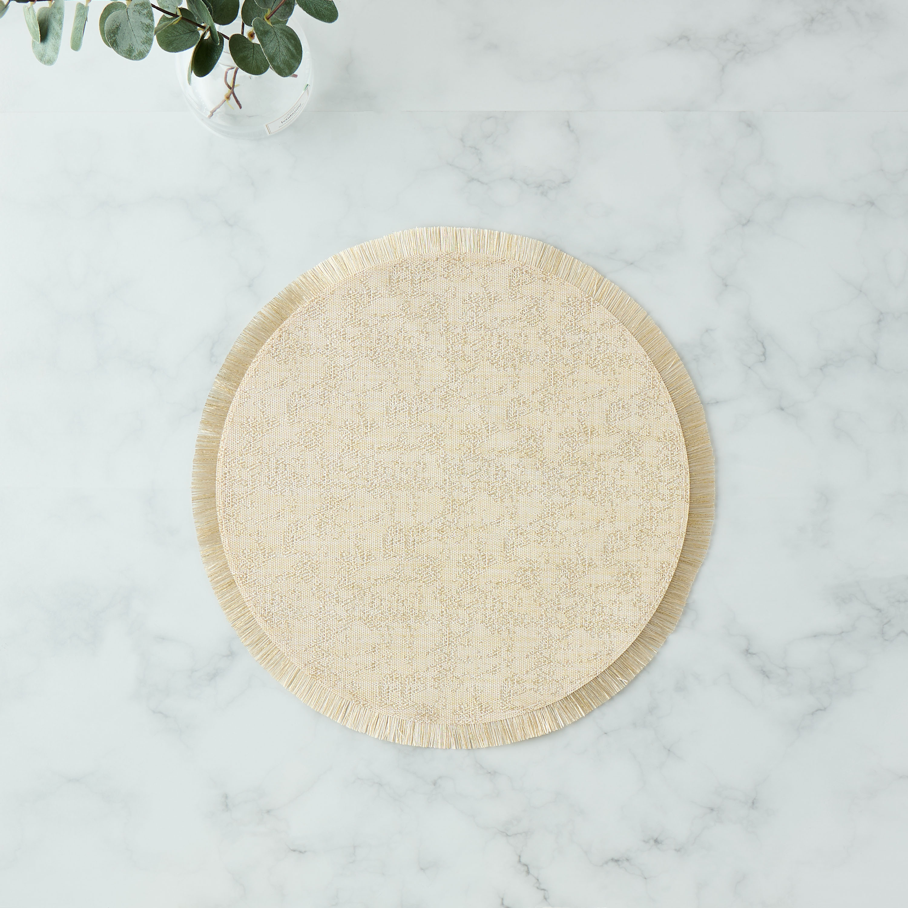 Woven Textured Fringe Detail Placemat-household-dining-tablelinen-placemats-image-3