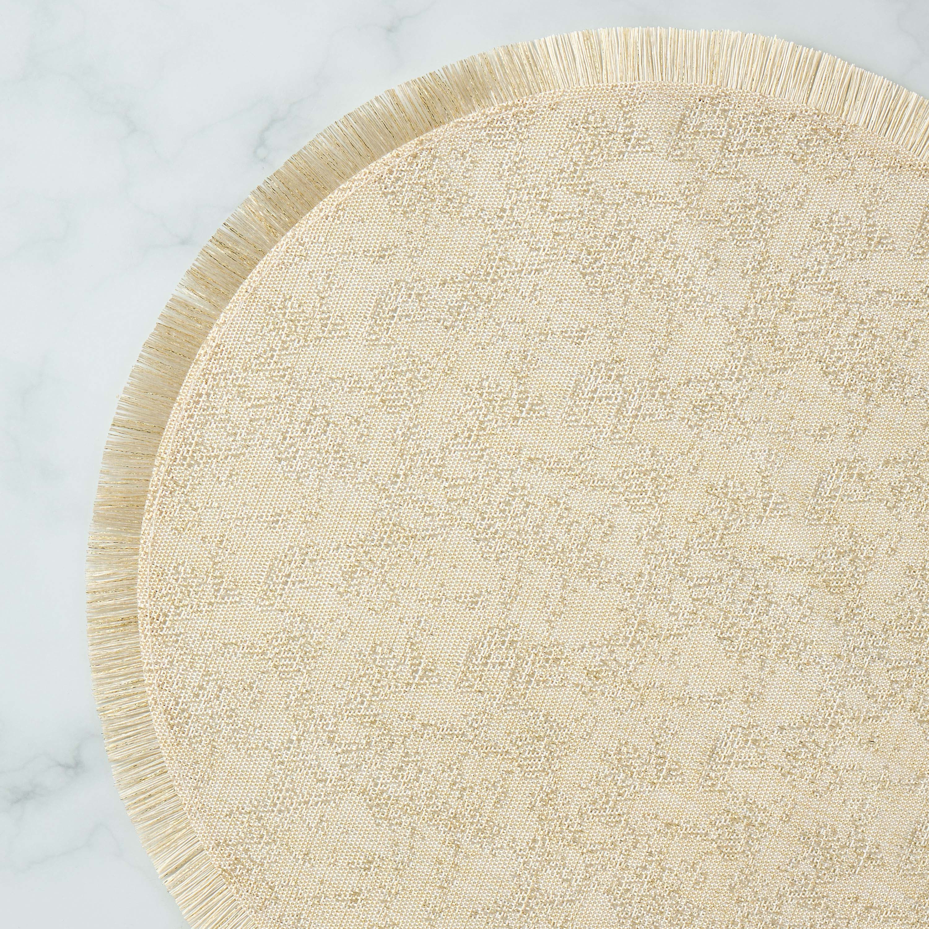 Woven Textured Fringe Detail Placemat-household-dining-tablelinen-placemats-image-4