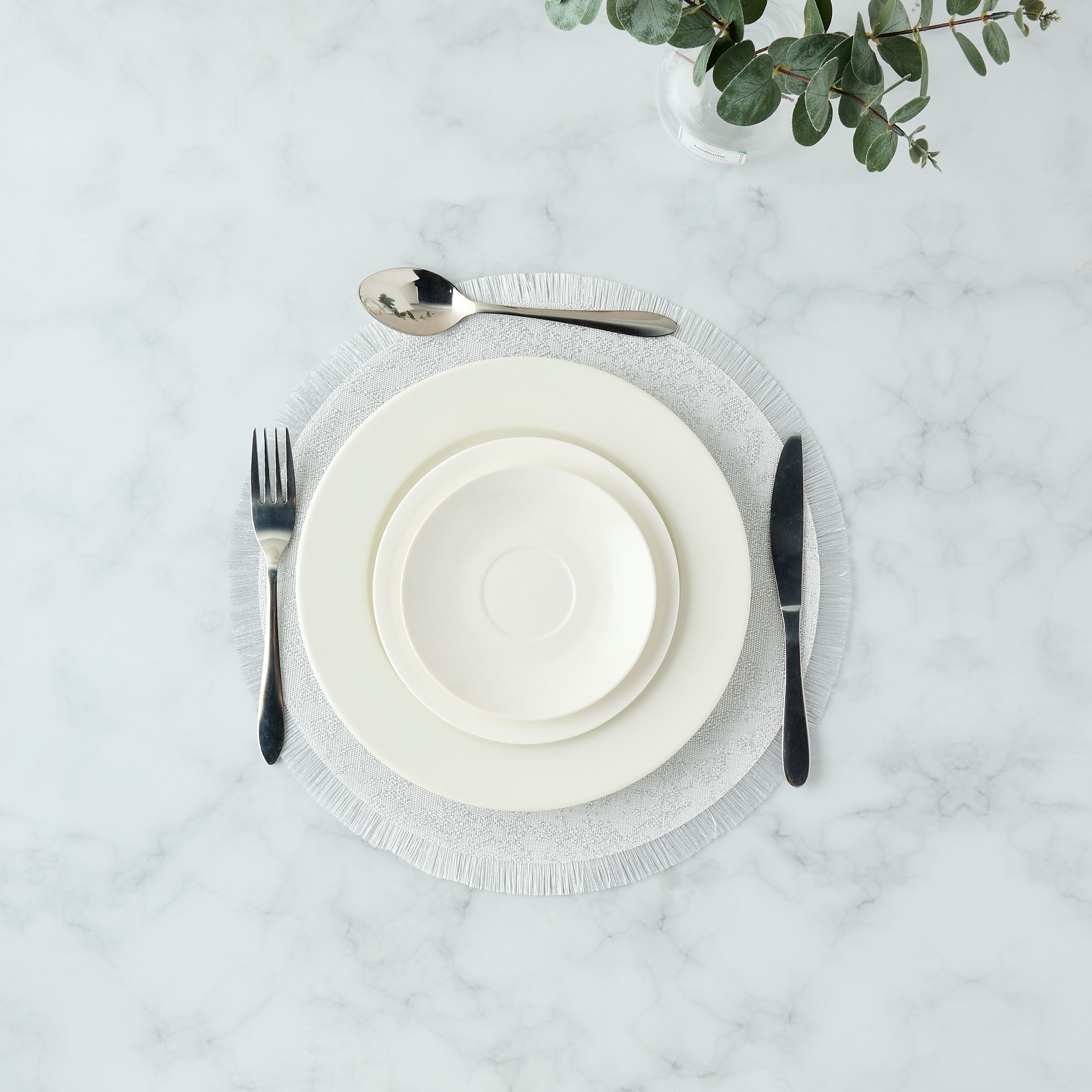Woven Textured Fringe Detail Placemat-household-dining-tablelinen-placemats-image-2