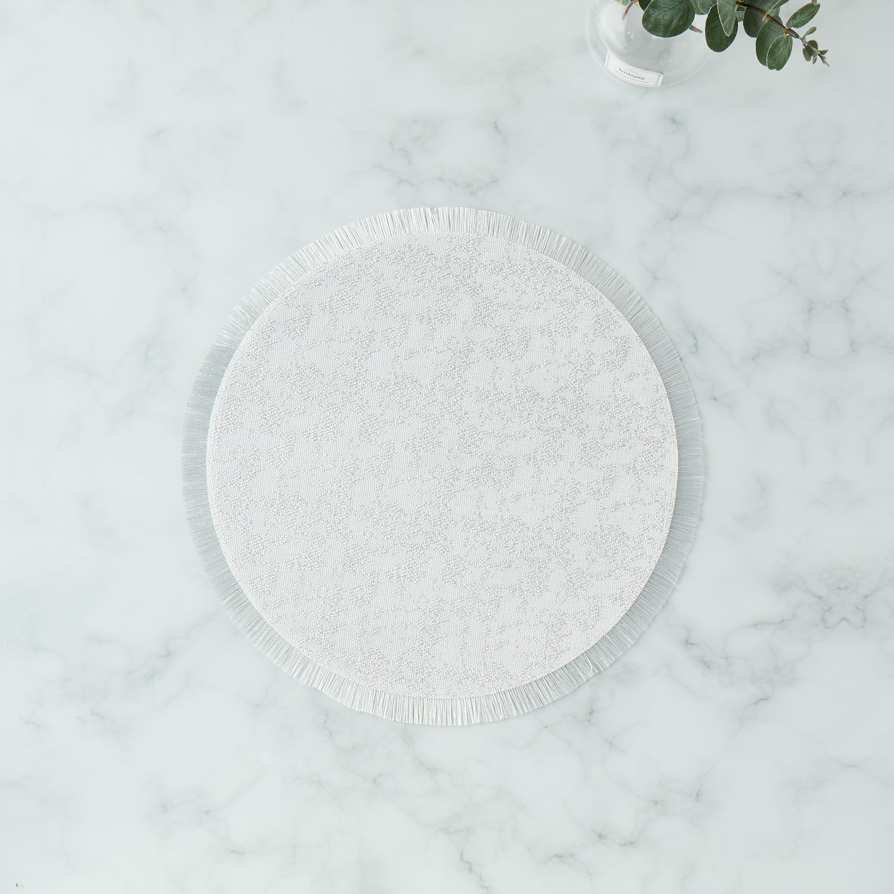 Woven Textured Fringe Detail Placemat-household-dining-tablelinen-placemats-image-3