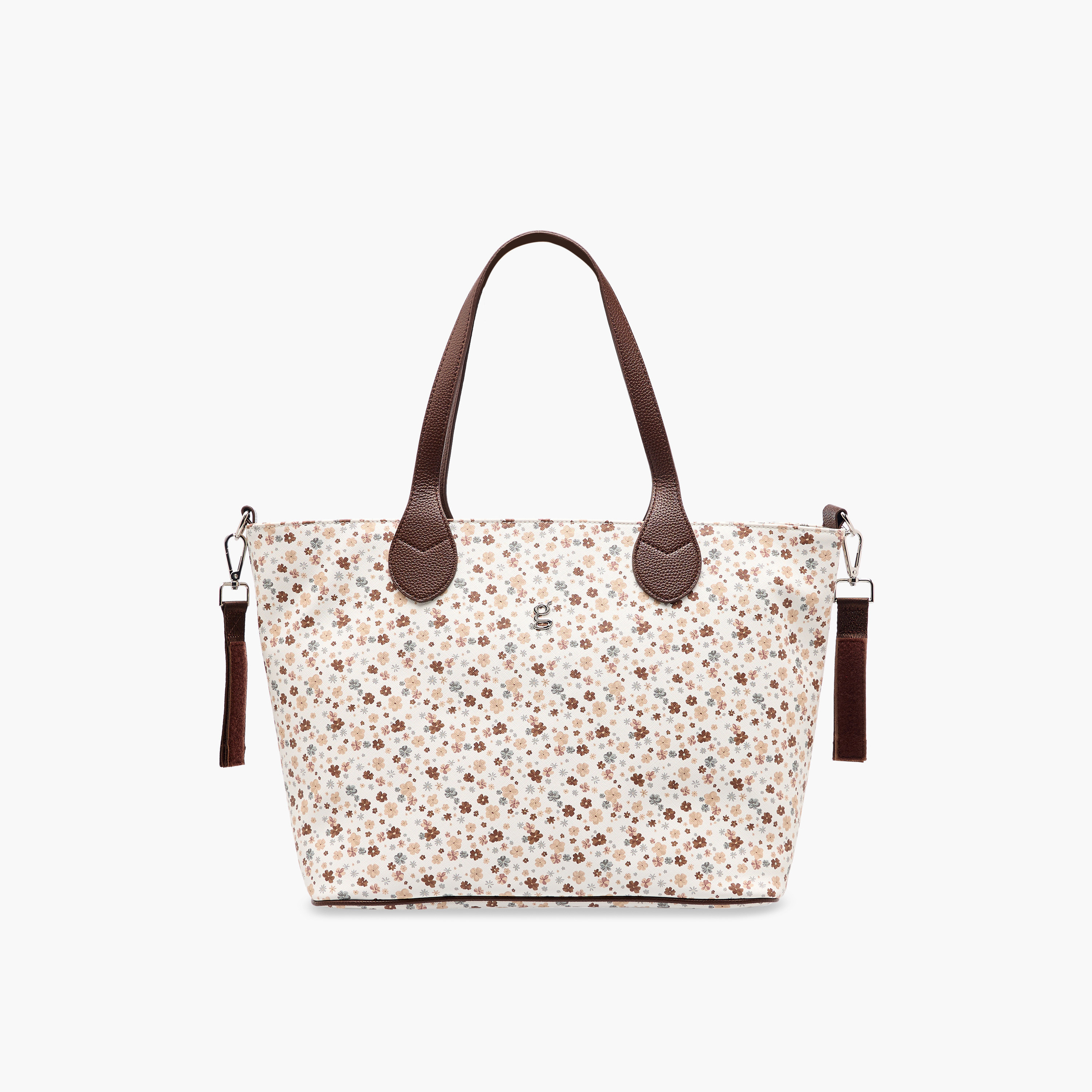 Giggles Diaper Bag with Floral Print-baby-gear-diaperbags-image-1