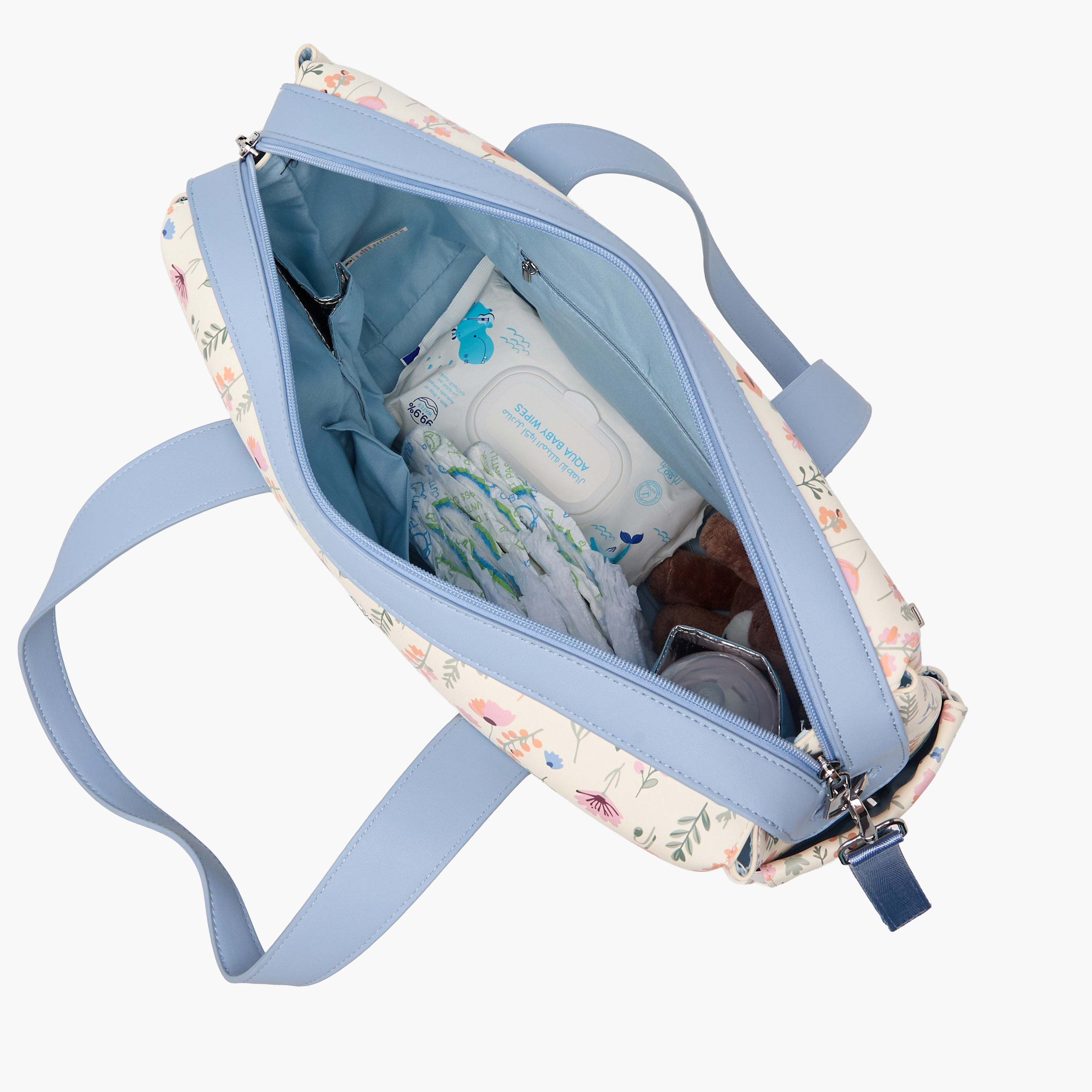 Giggles Flora Diaper Bag with Changing Mat-baby-diapering-diaperbags-image-11