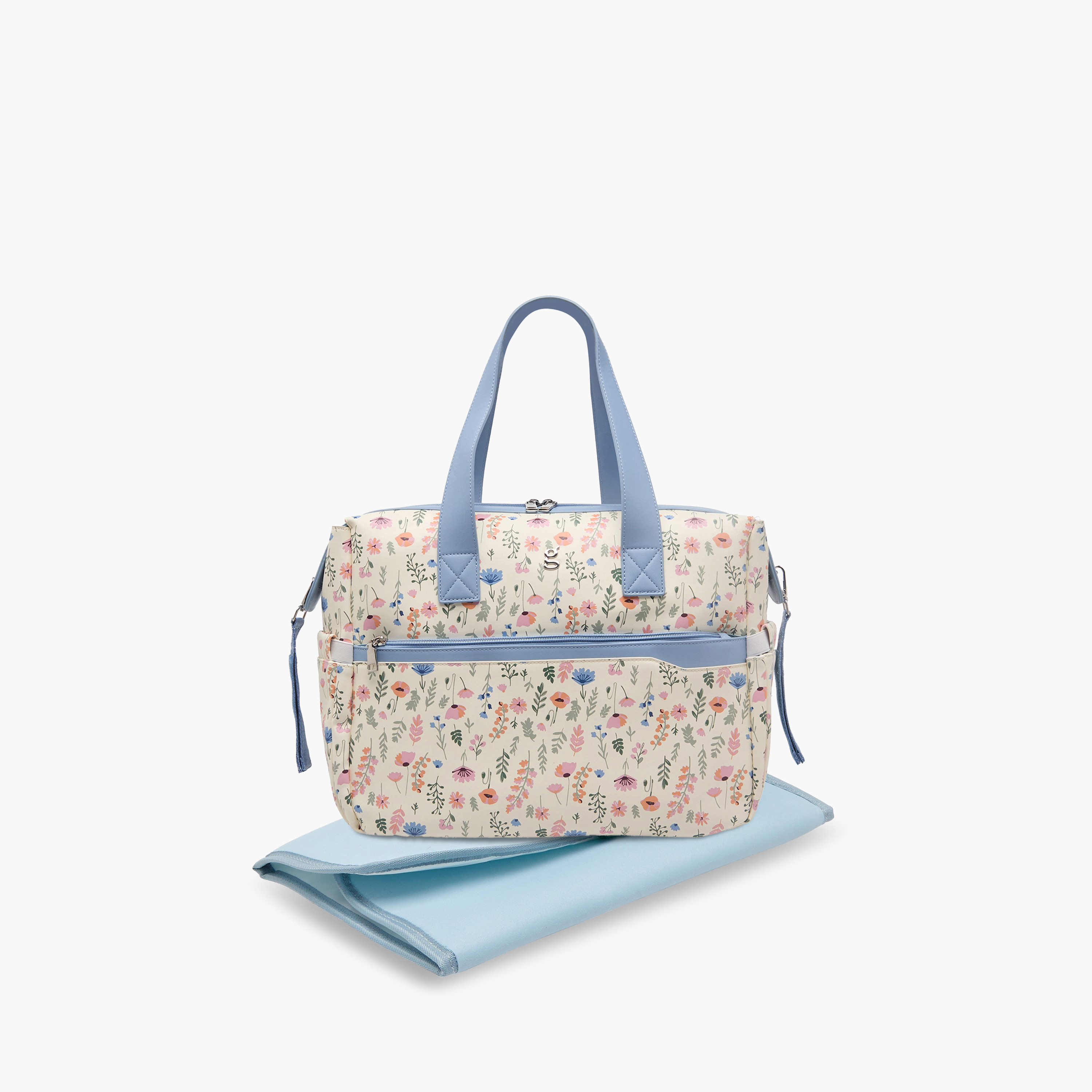 Giggles Flora Diaper Bag with Changing Mat-baby-diapering-diaperbags-image-3