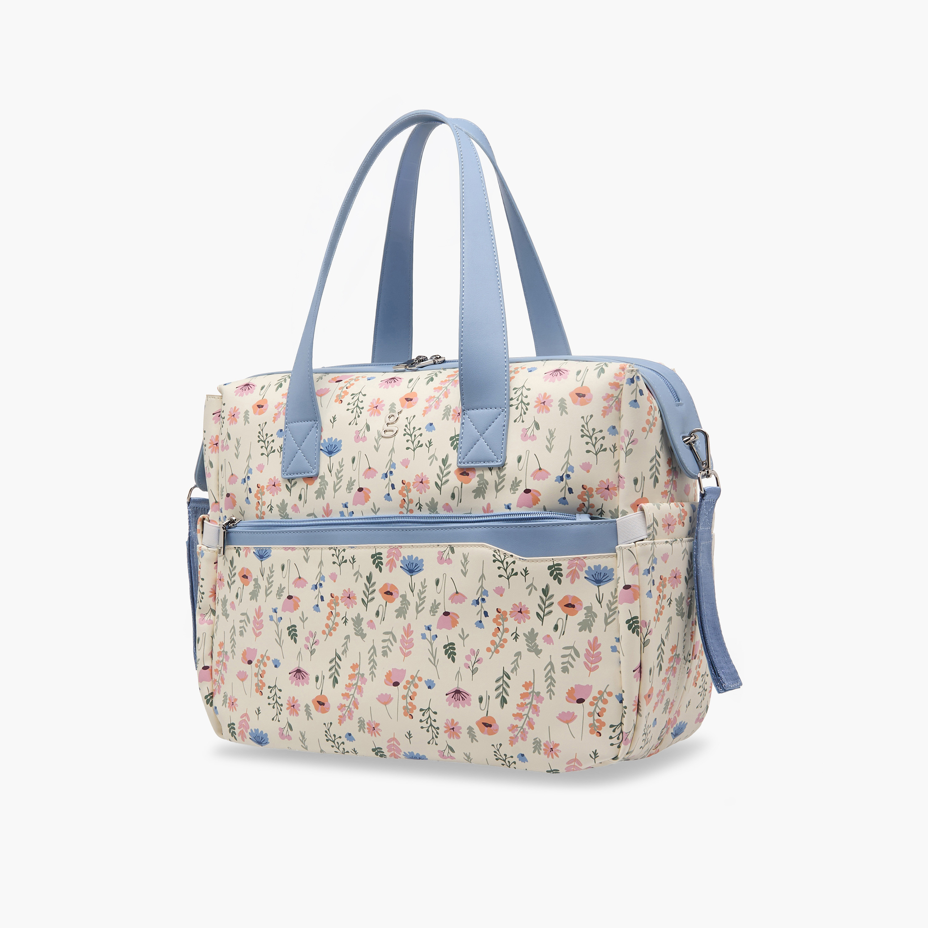 Giggles Flora Diaper Bag with Changing Mat-baby-diapering-diaperbags-image-5