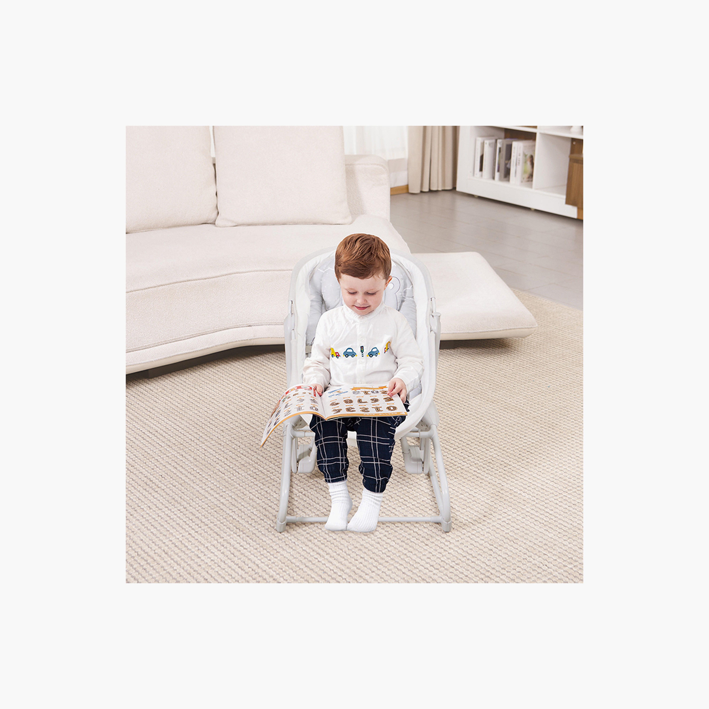 Mastela Leo Baby Seat with Mosquito Net, 44x60x74 cms-baby-nursery-furniture-cribsandbeds-bassinets-image-14