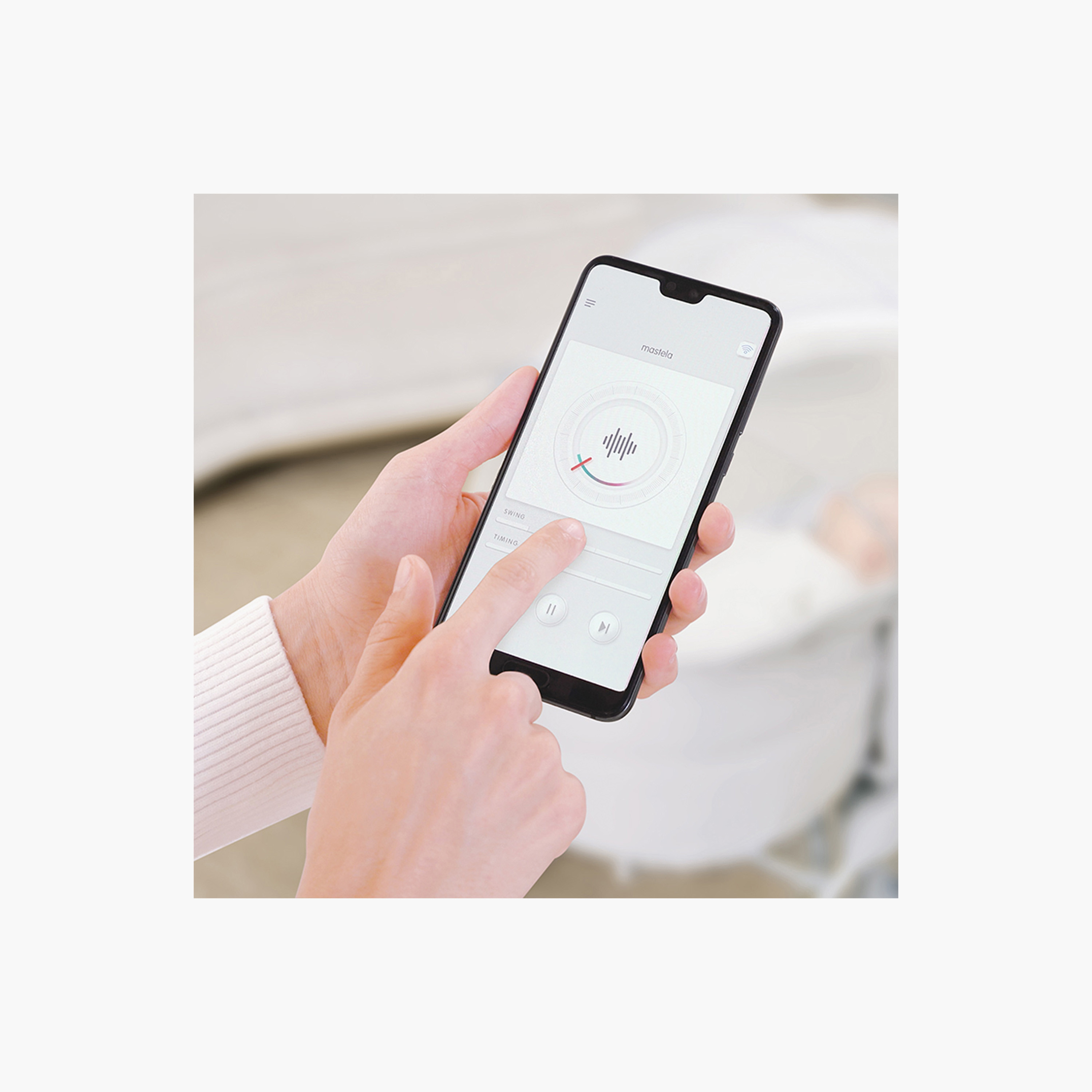 كرسي أطفال مع شبكة ناموسية ليو من ماستيلا - 44x60x74 سم-baby-nursery-furniture-cribsandbeds-bassinets-image-7