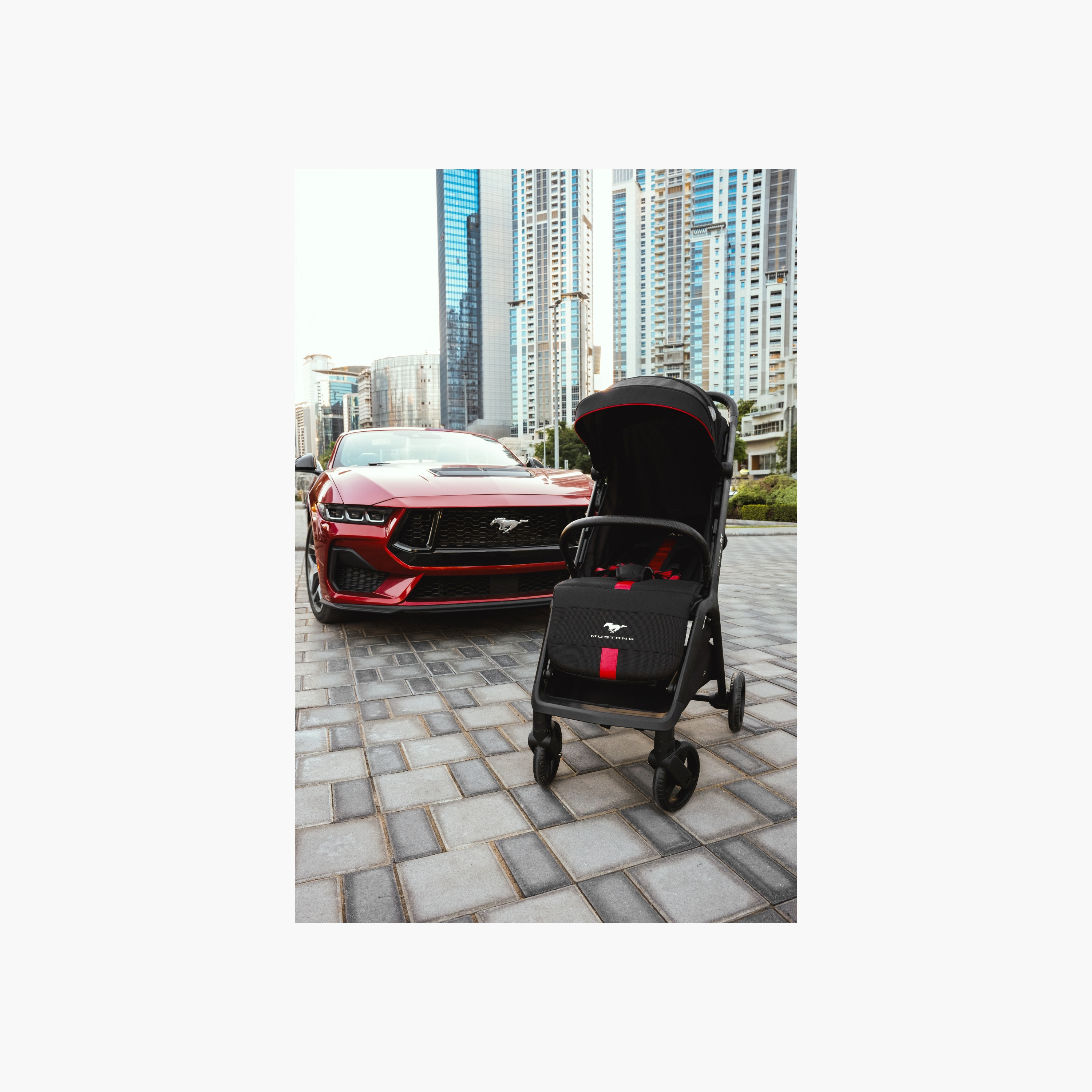 Ford Mustang GT Cruiser Auto Fold Stroller with Aluminium Frame and Wheel Lock-baby-gear-strollersandprams-strollers-image-7