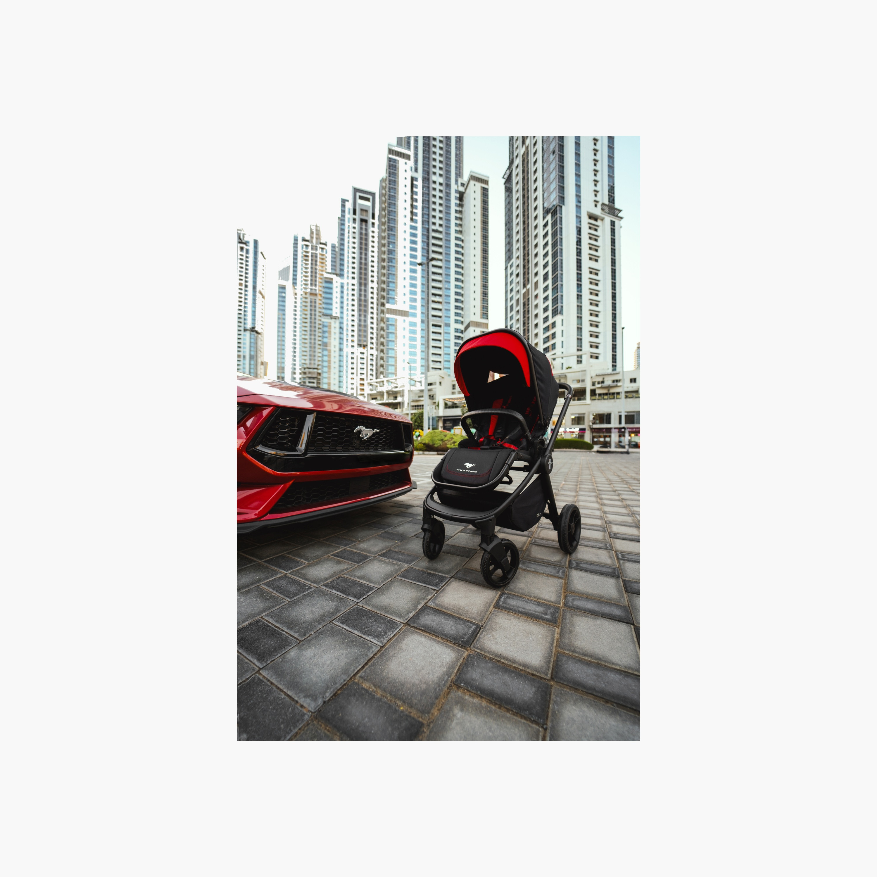 Ford Mustang GT Turbo Stroller with Aluminium Frame, Wheel Lock and Storage Basket-baby-gear-strollersandprams-strollers-image-10