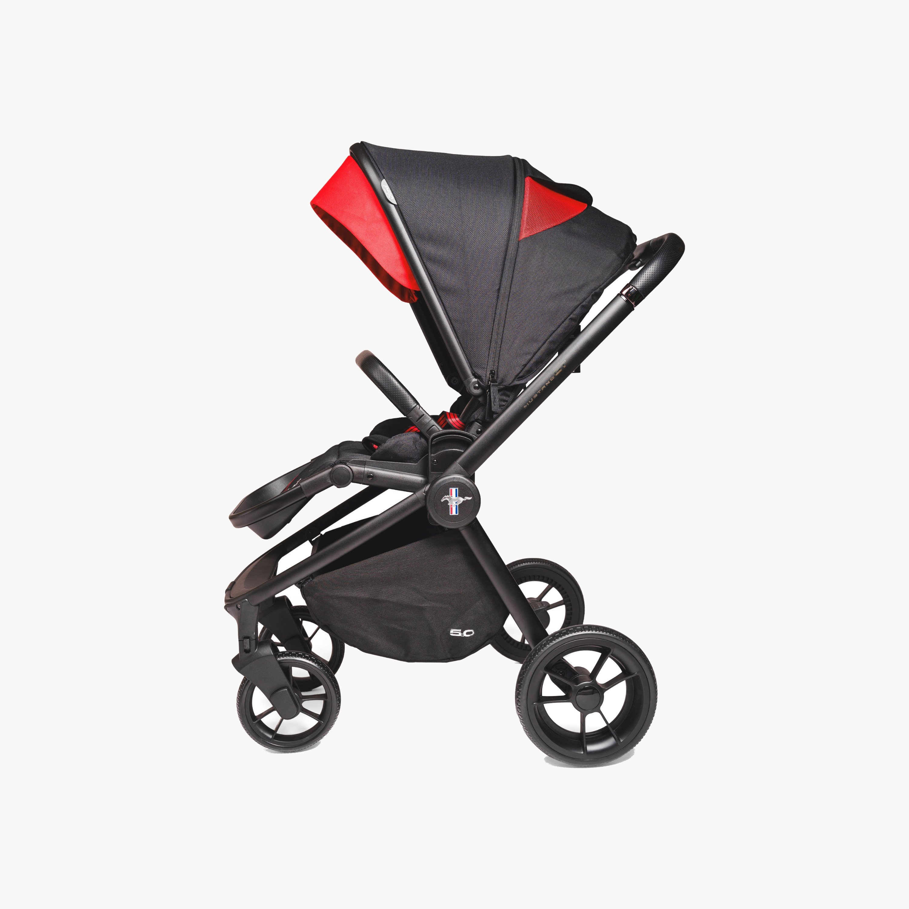 Ford Mustang GT Turbo Stroller with Aluminium Frame, Wheel Lock and Storage Basket-baby-gear-strollersandprams-strollers-image-4
