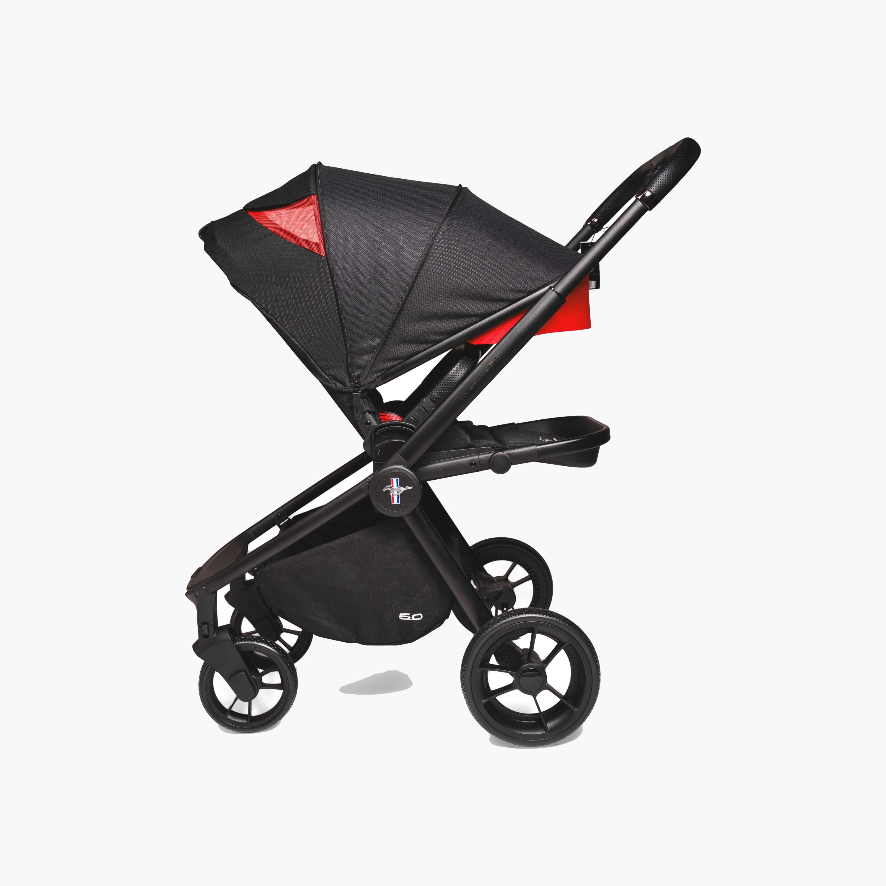 Ford Mustang GT Turbo Stroller with Aluminium Frame, Wheel Lock and Storage Basket-baby-gear-strollersandprams-strollers-image-5