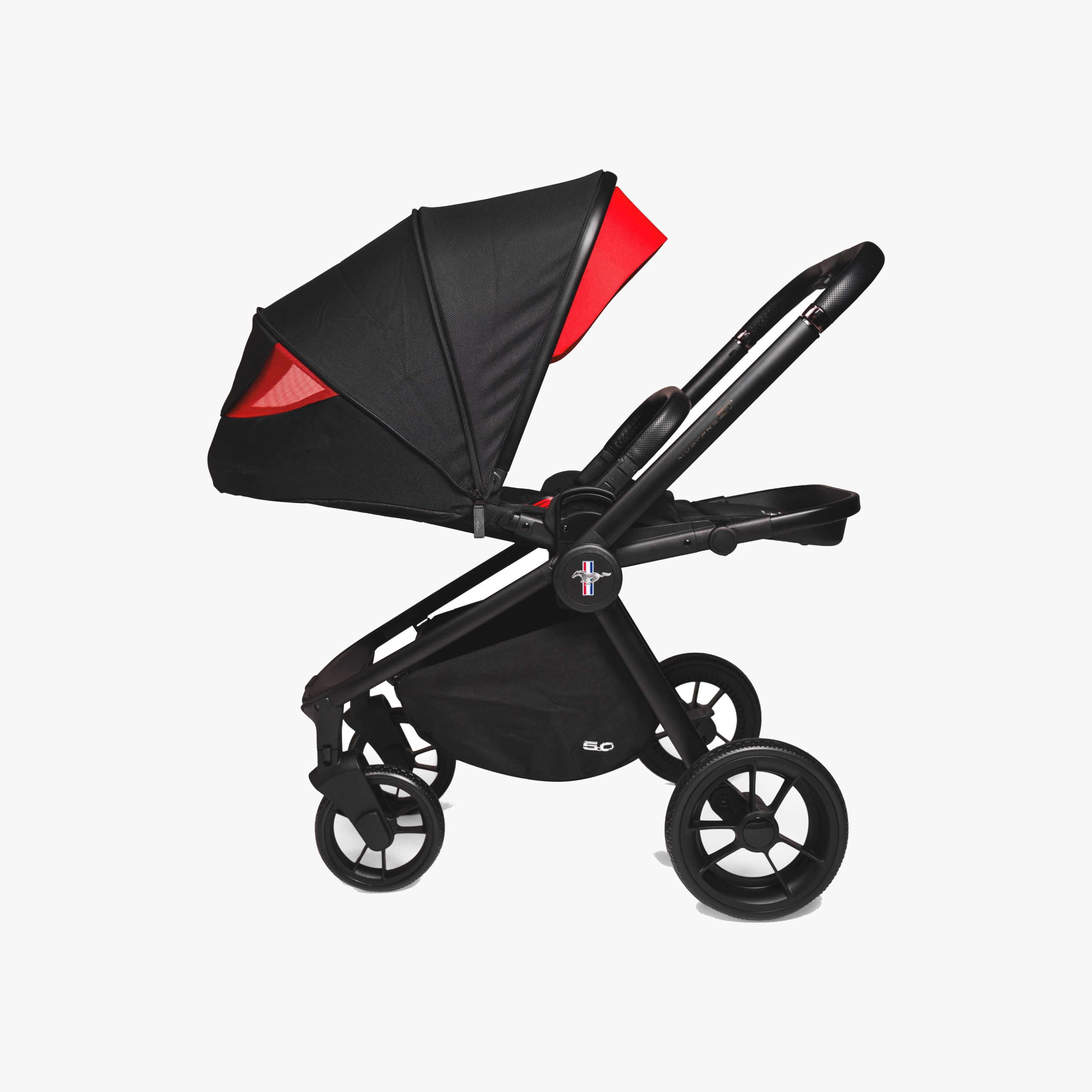 Ford Mustang GT Turbo Stroller with Aluminium Frame, Wheel Lock and Storage Basket-baby-gear-strollersandprams-strollers-image-6