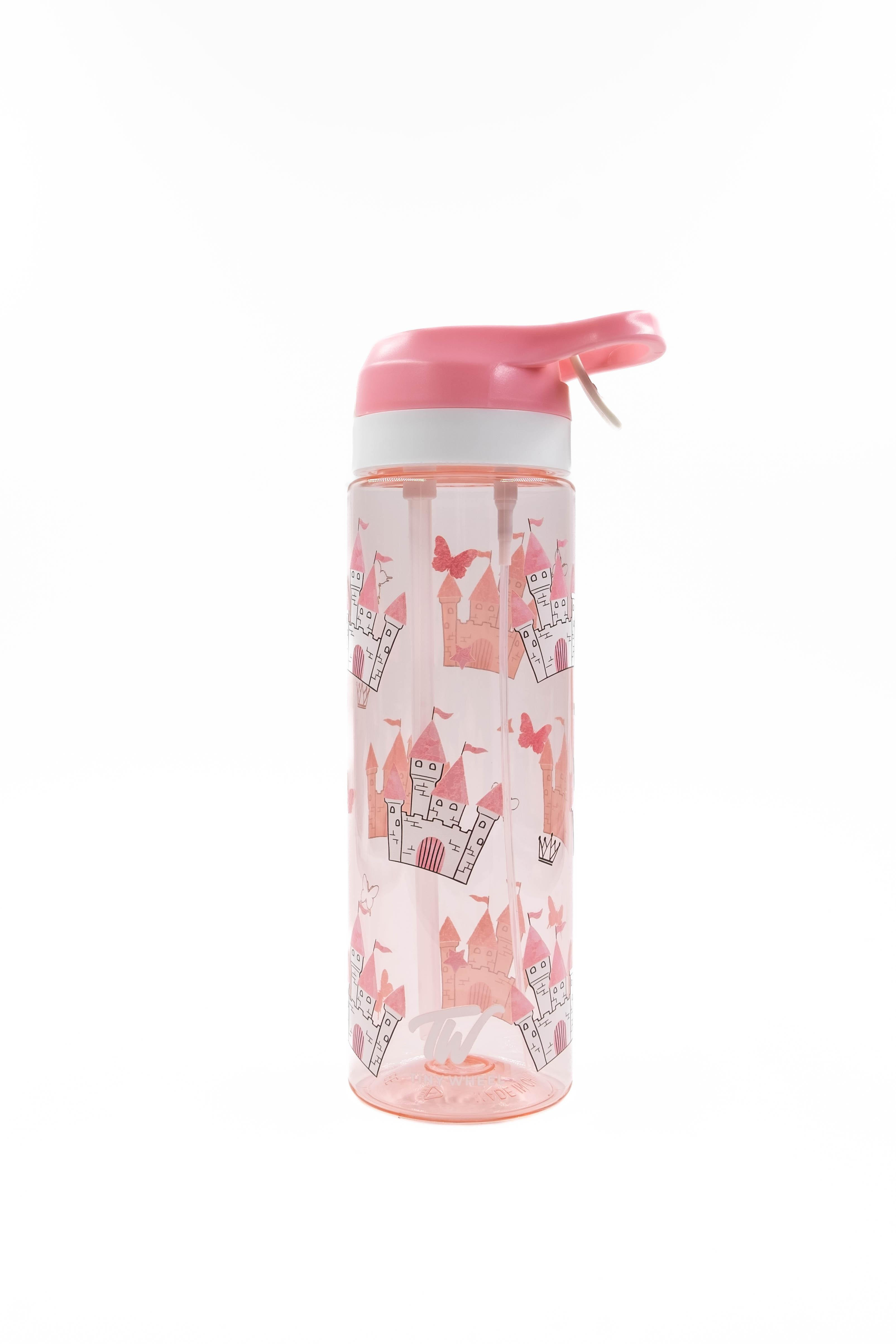 Tiny Wheels Spray Tritan Water Bottle - 750 ml - Castle Pink-school-waterbottles-image-1