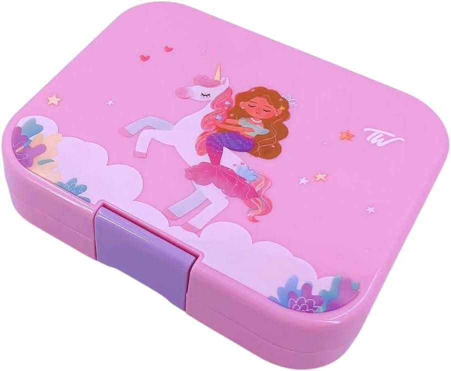 صندوق غداء بينتو بأربعة أقسام من تايني ويلز - يونيكورن - وردي-school-lunchessentials-lunchboxes-image-4