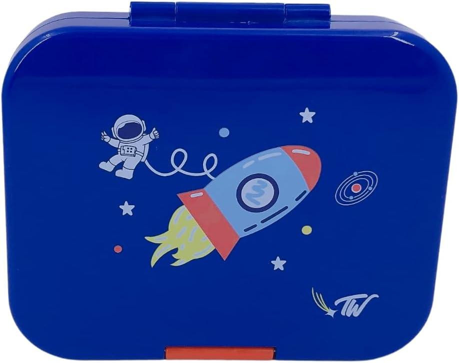 صندوق غداء بينتو بأربعة أقسام من تايني ويلز - مساحة - أزرق-school-lunchessentials-lunchboxes-image-1