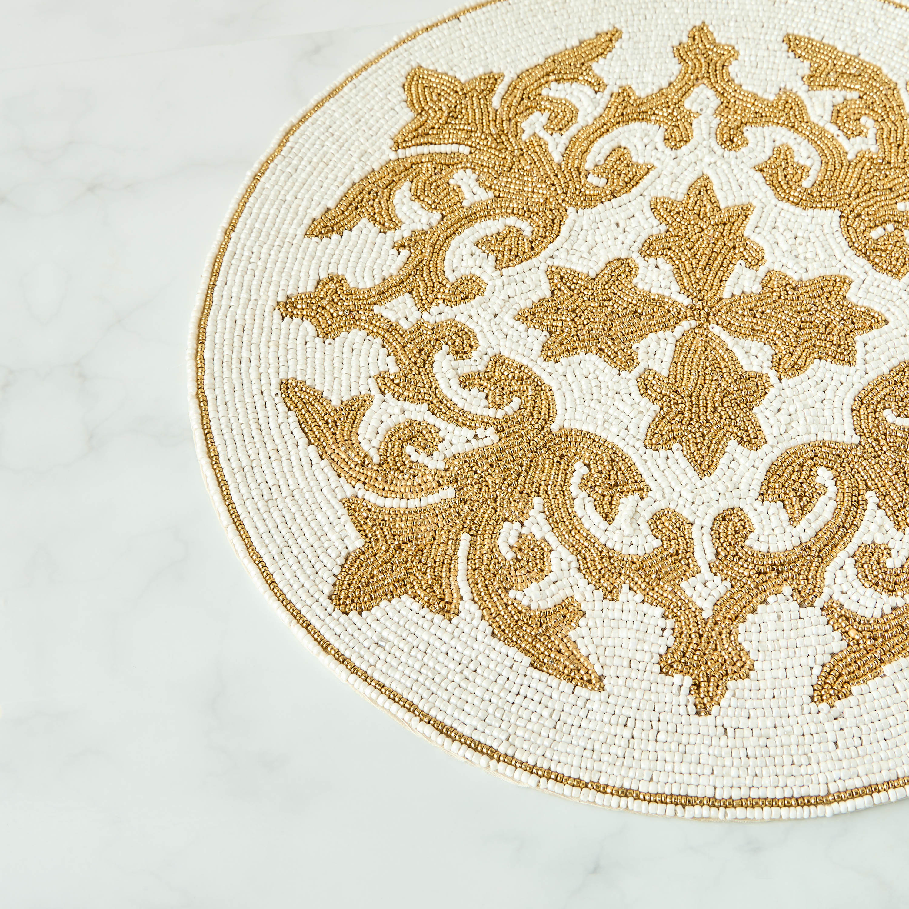 Gia Como Beaded Placemat-household-dining-tablelinen-placemats-image-4