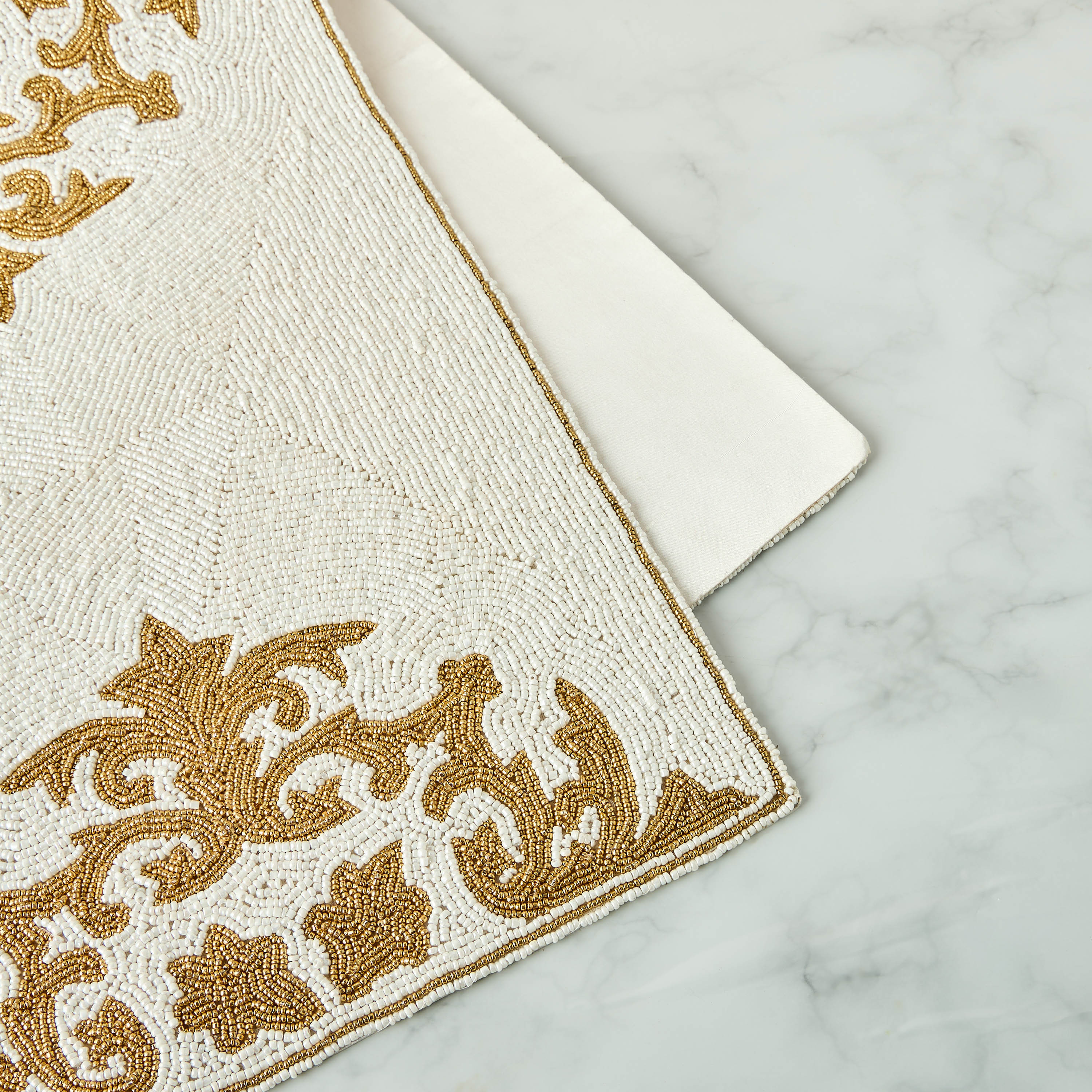 Gia Como Beaded Table Runner - 90x33 cms-household-dining-tablelinen-runnersandtablecovers-image-3