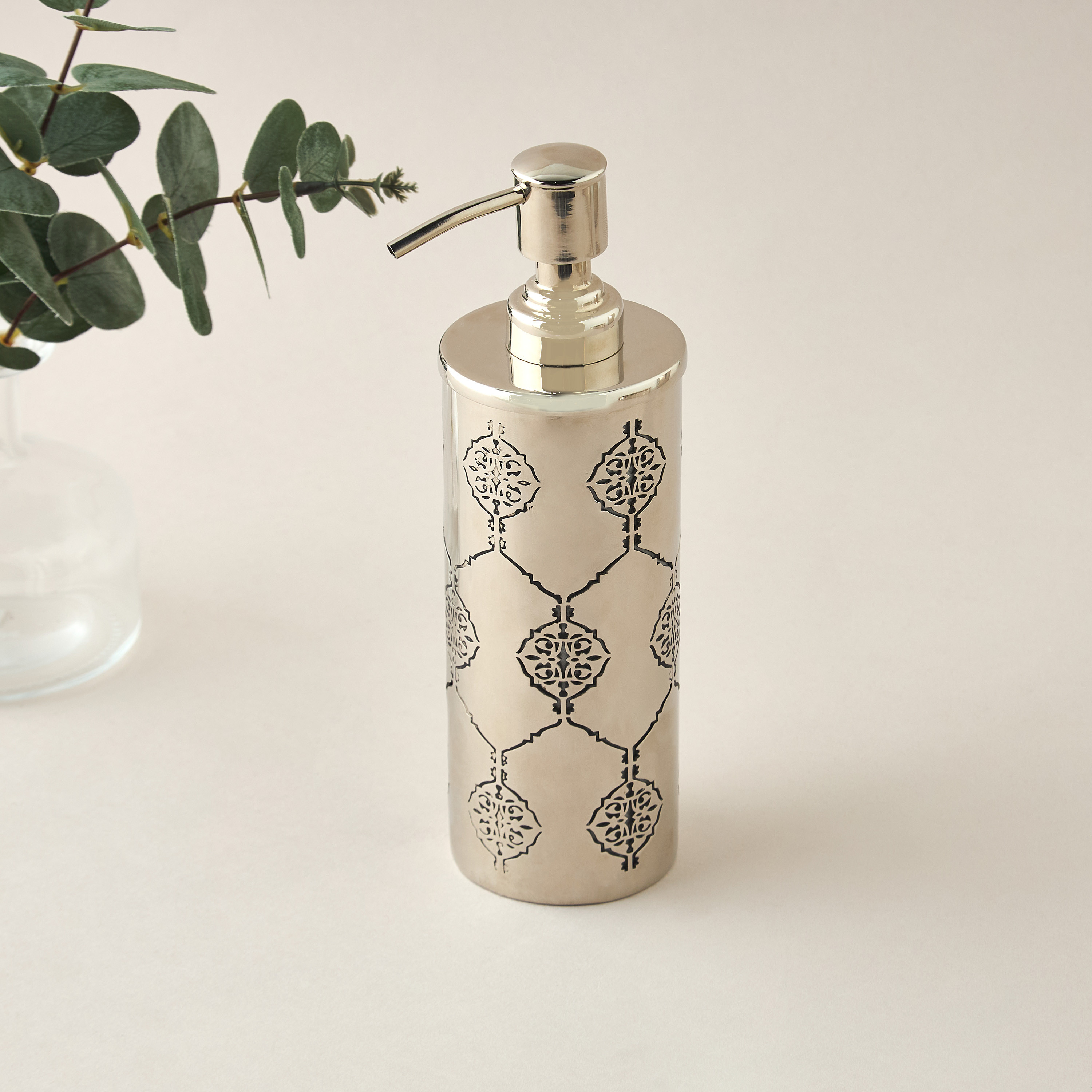 Marakkech Cutout Detail Lotion Dispenser-household-bathandlaundry-bathaccessories-soapdishesanddispensers-image-1