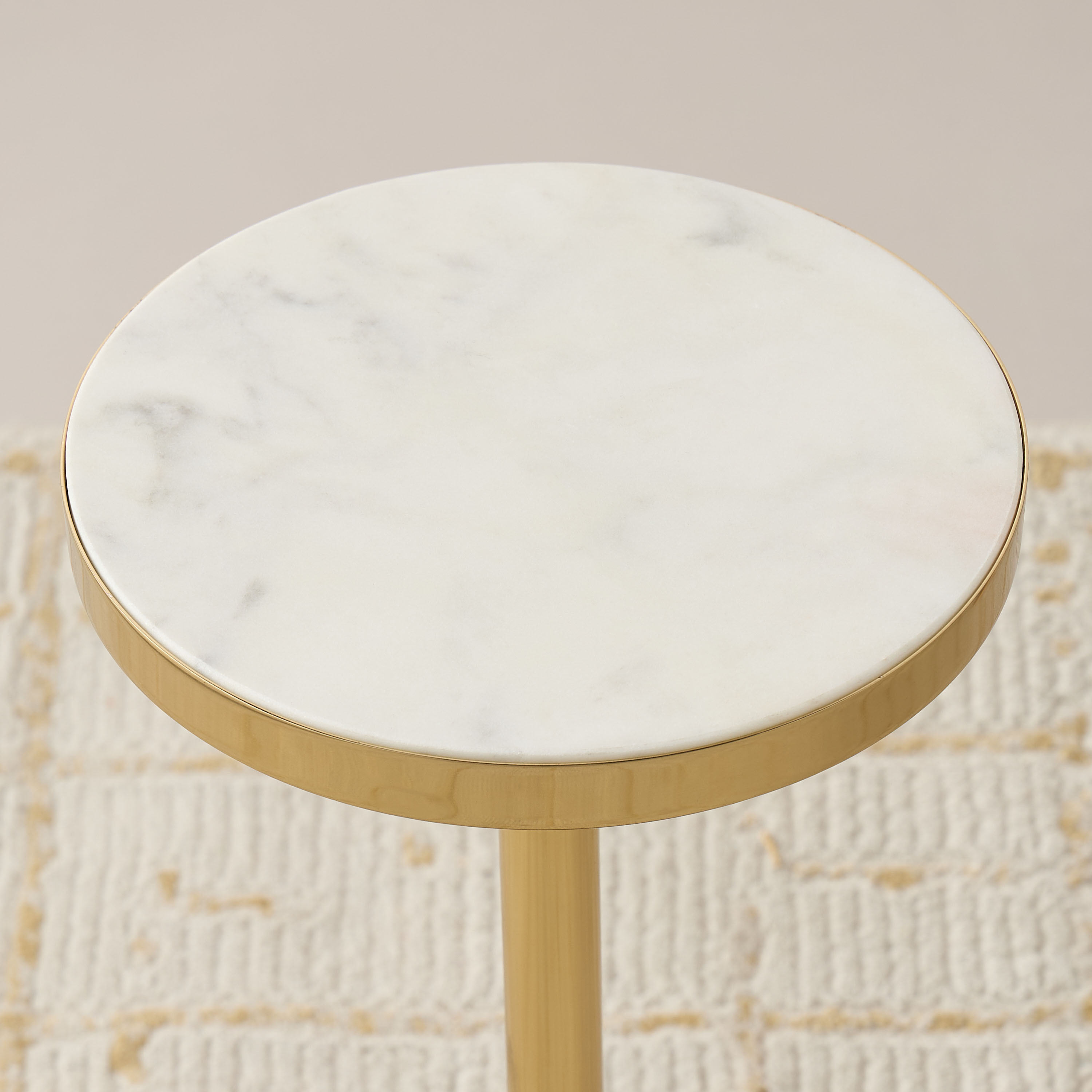 Marble Top Side Table - 23x51 cms-furniture-livingroom-sideandendtables-image-3