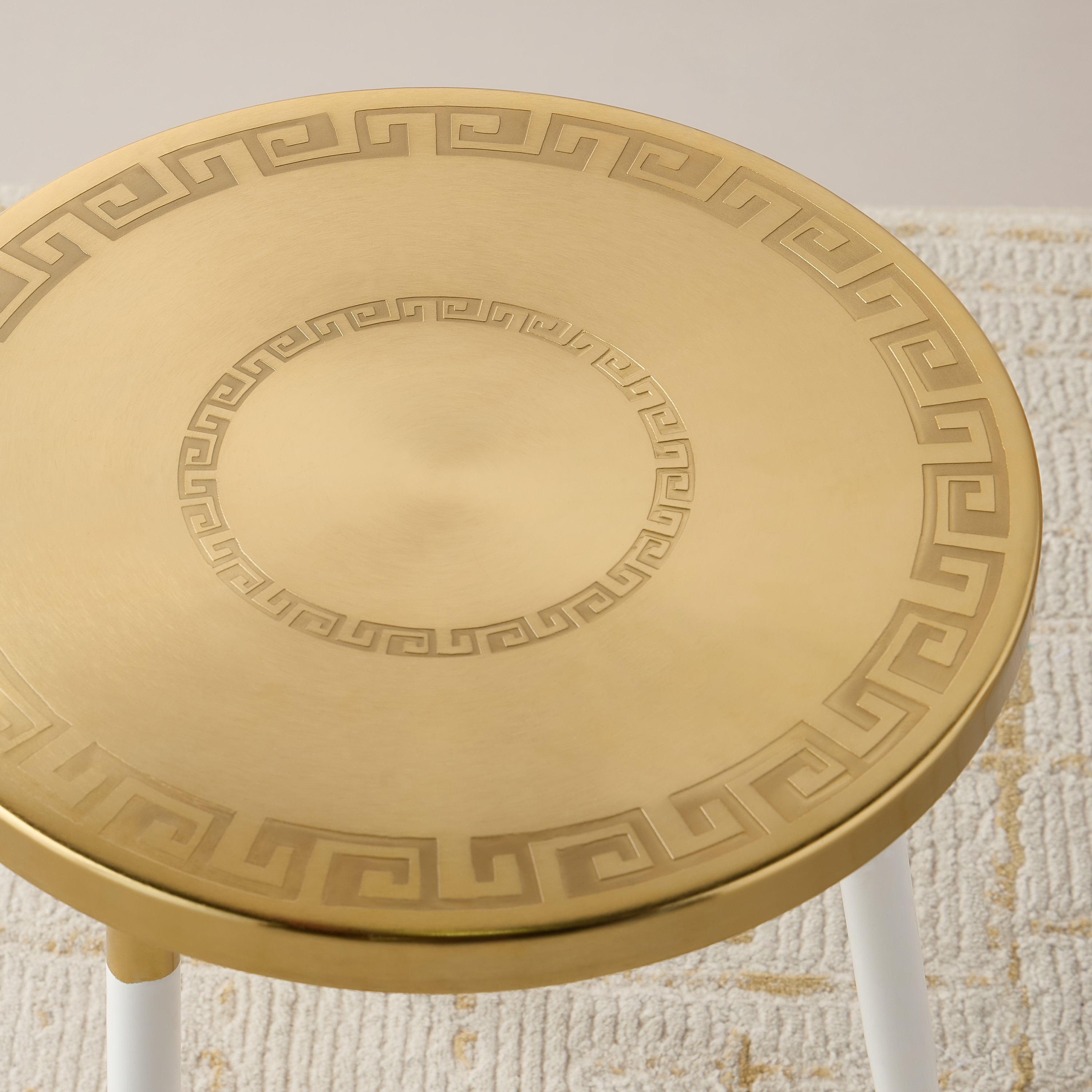 Gia Como Textured Metal Top Tripod Side Table - 40x52 cm-furniture-livingroom-sideandendtables-image-3