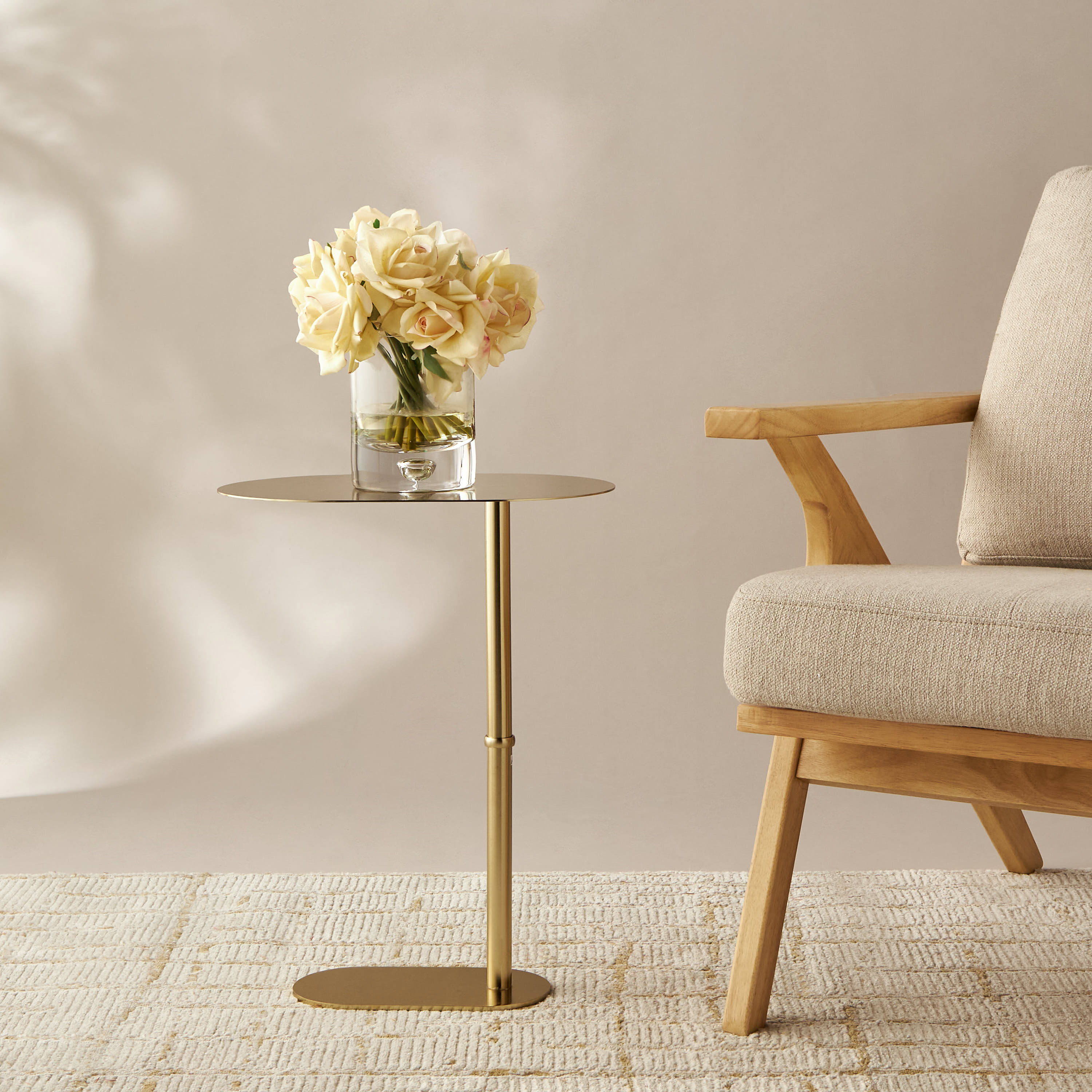 Metal Top Side Table - 40x51 cms-furniture-livingroom-sideandendtables-image-2